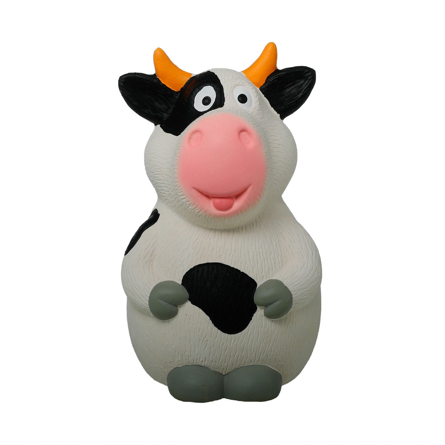 Territory Cow Latex Squeaker Dog Toy, 6"