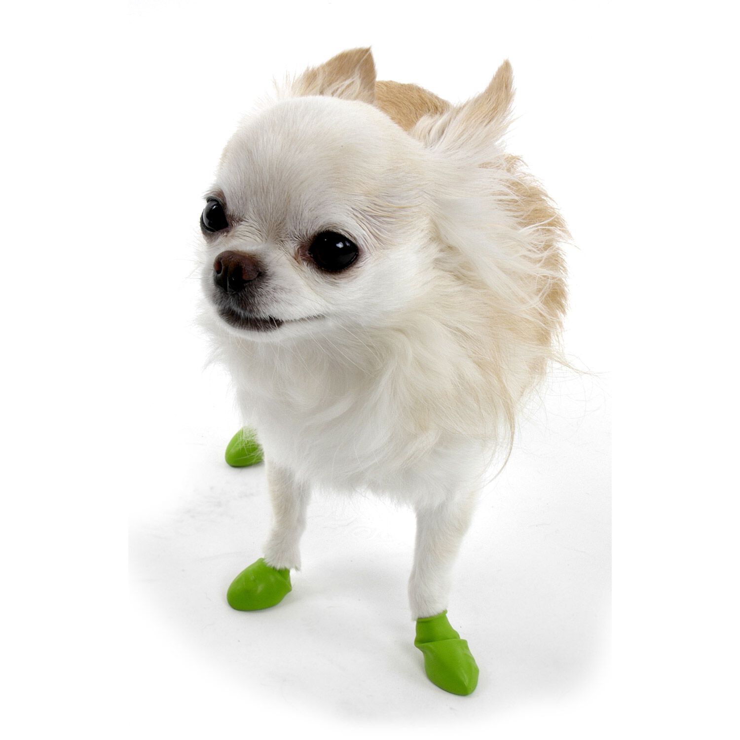 Pawz Rubber Waterproof Dog Boots, Tiny, Apple Green