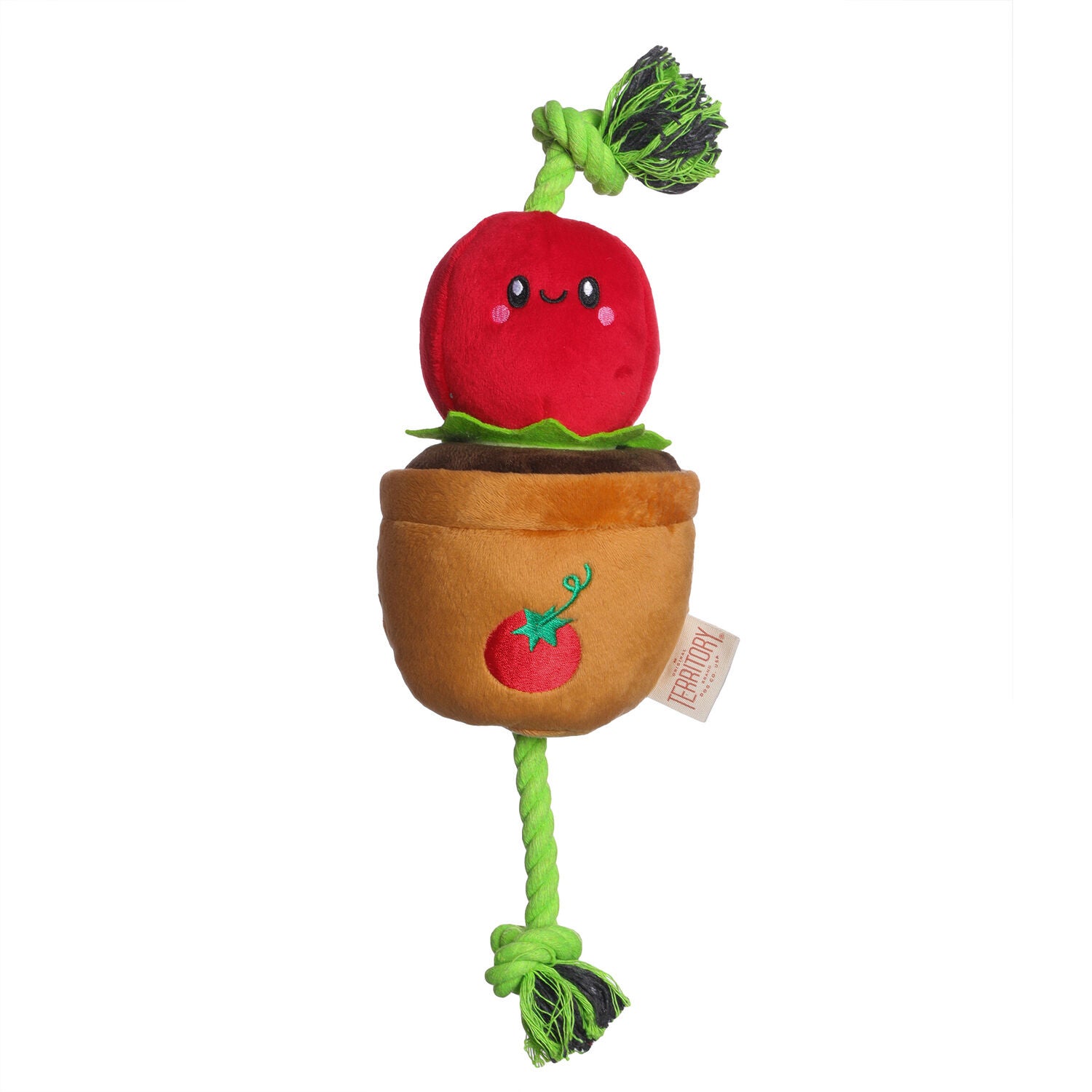 Territory Tomato Treat-And-Tug Dog Toy, 15"