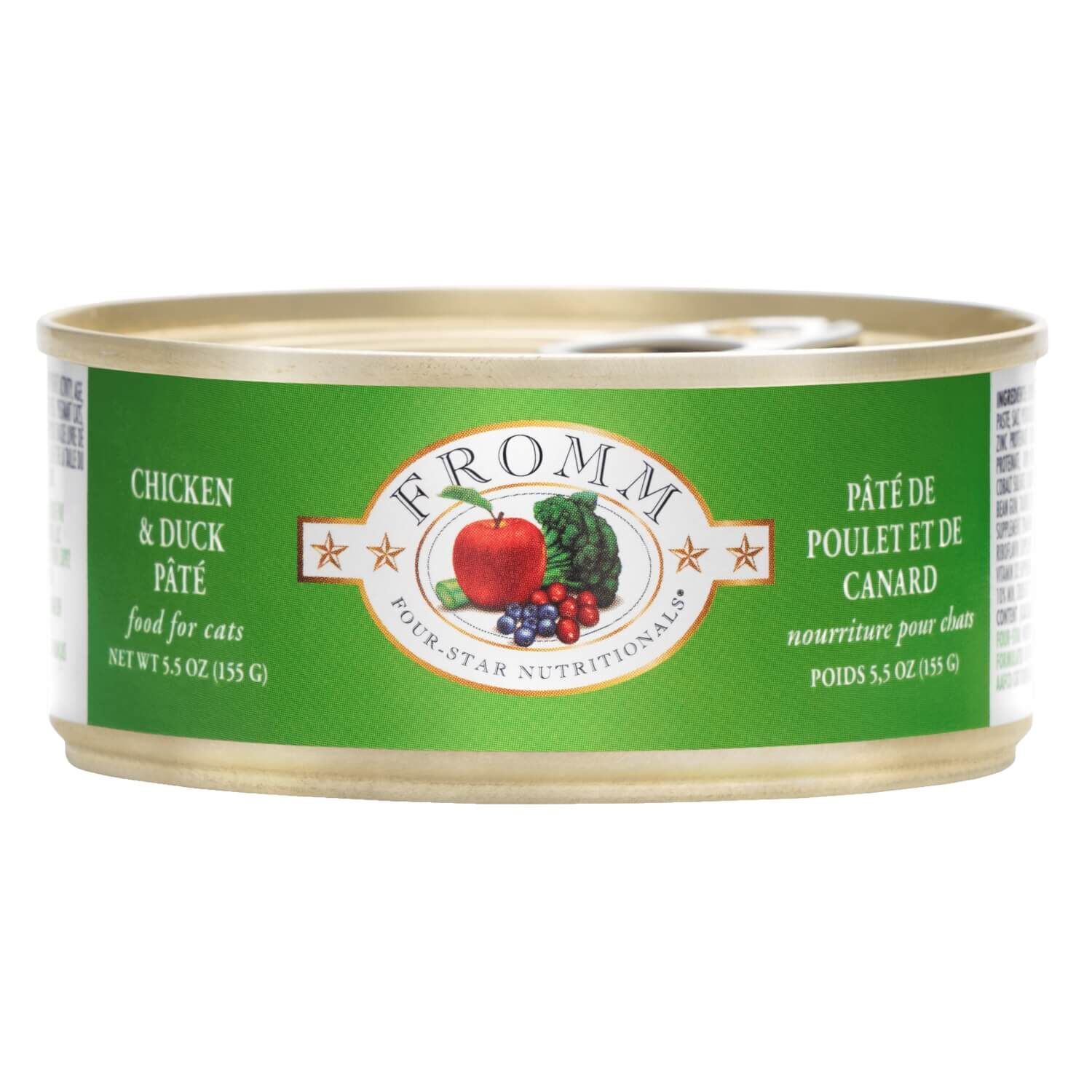 Fromm Four-Star Chicken & Duck P&acirc;t&eacute; Food For Cats 5.5 Oz