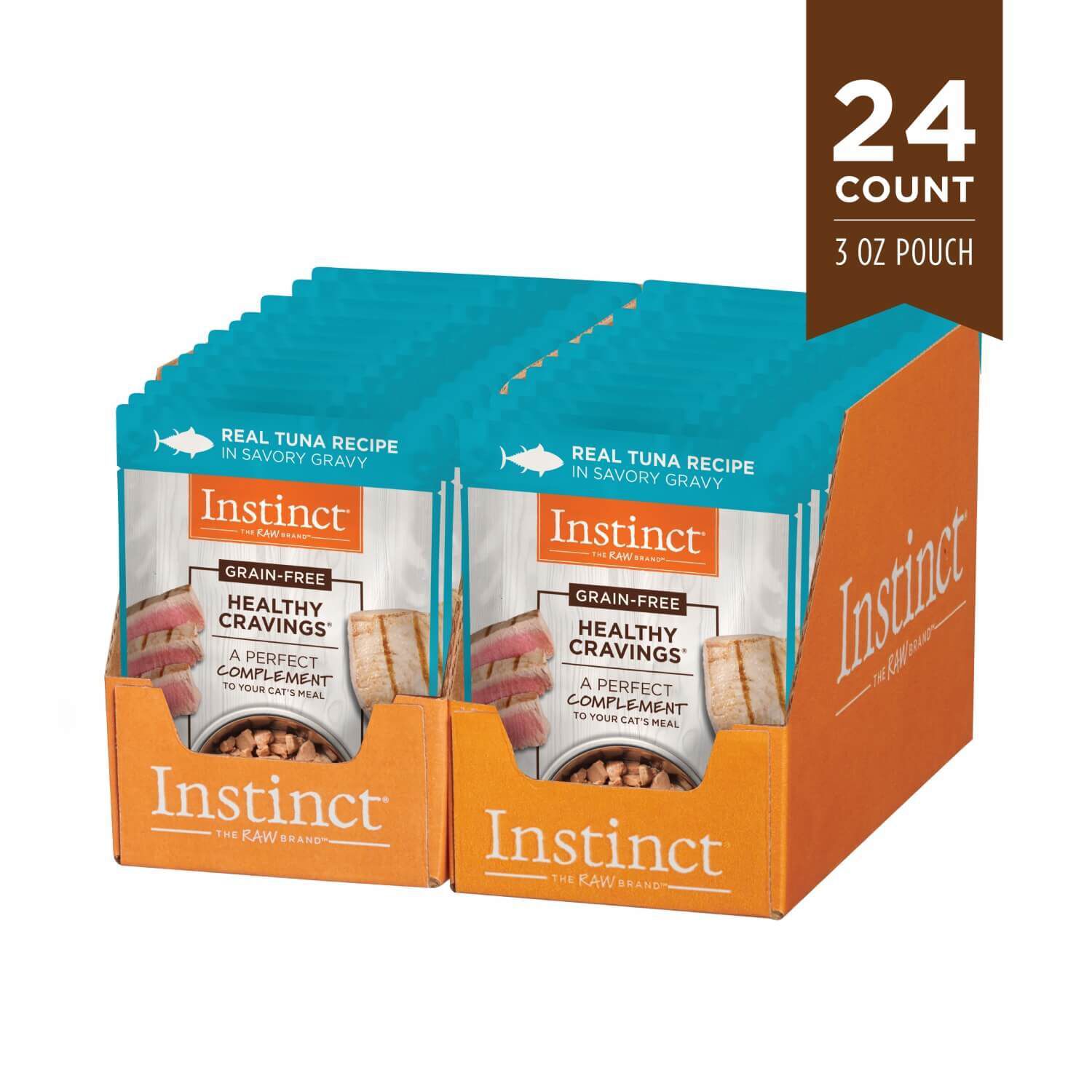 Instinct Healthy Cravings Grain-Free Real Tuna Recipe In Savory Gravy Wet Cat Food Topper