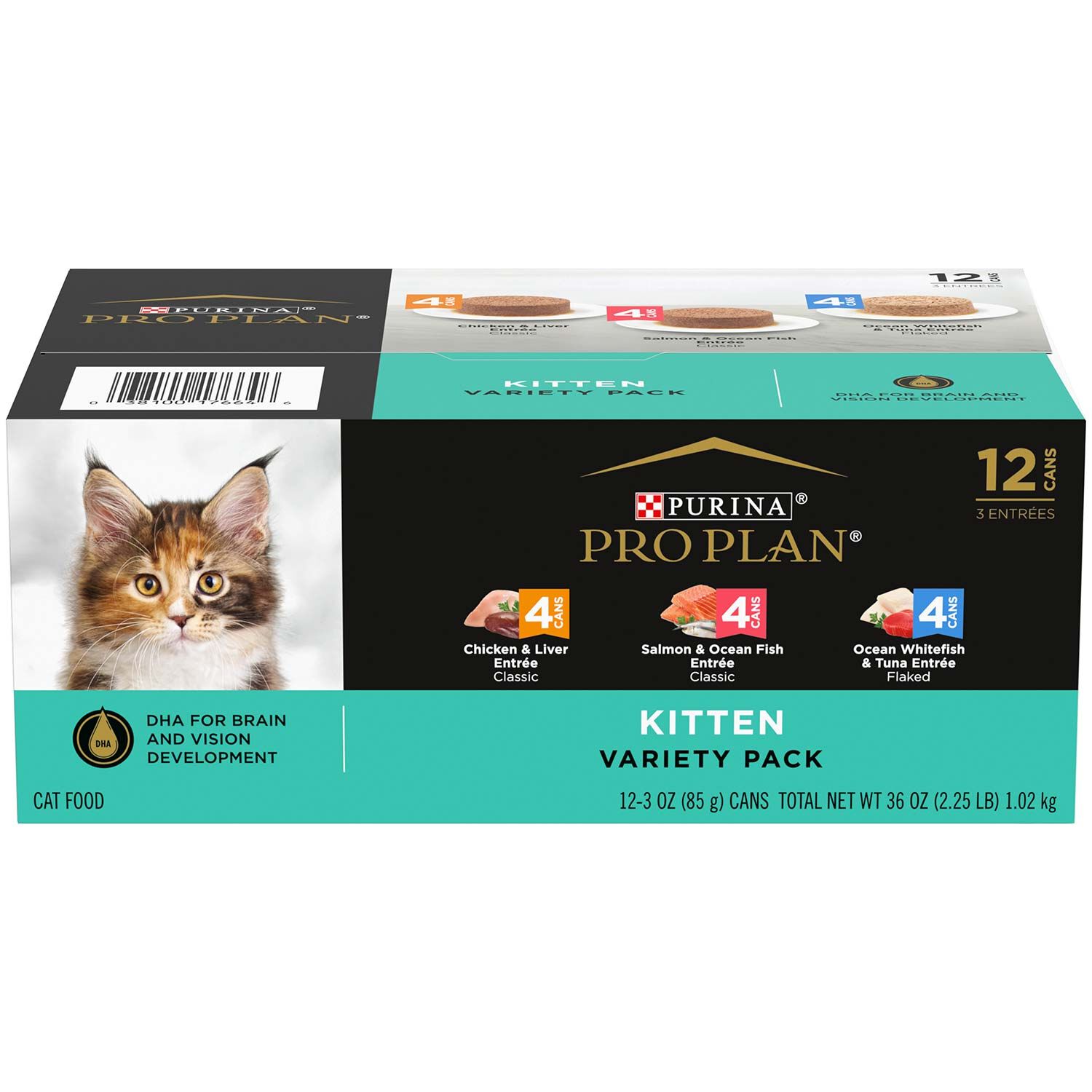 Purina Pro Plan Development Kitten Favorites Variety Pack Wet Cat Food, 12 3Oz Cans