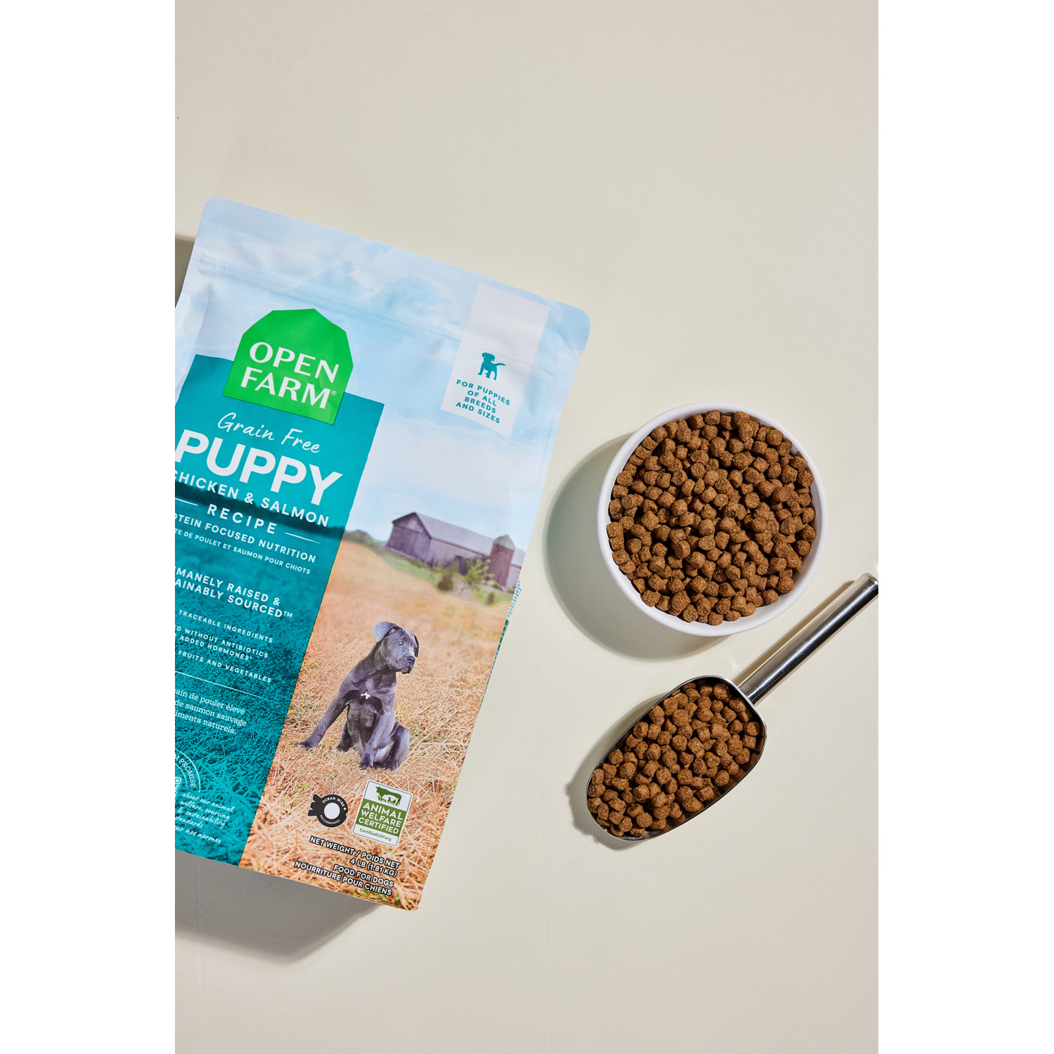 Open Farm Puppy Grain-Free Chicken & Salmon Dry Dog Food, 4Lb