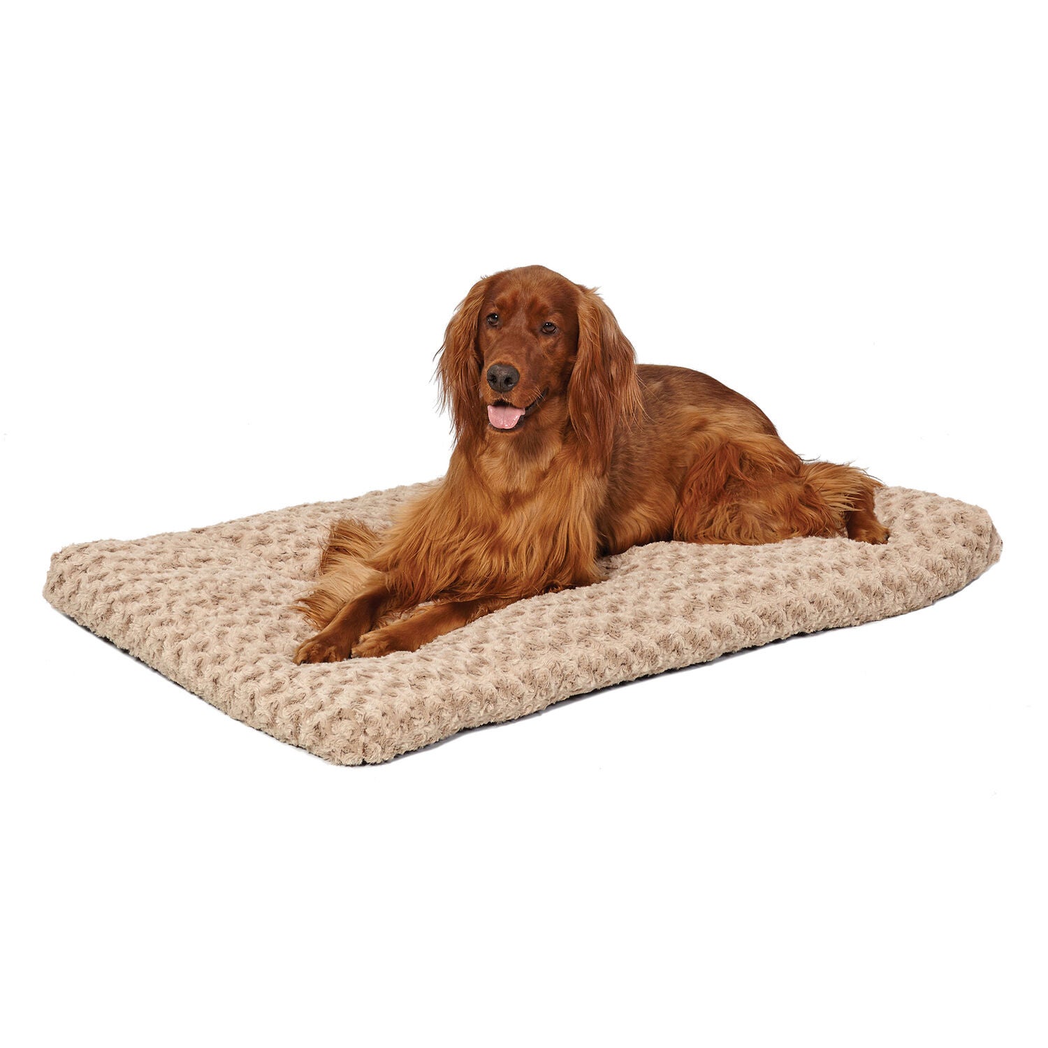 Midwest Quiet Time Ombre Mocha Swirl Fur Dog Bed, 42"