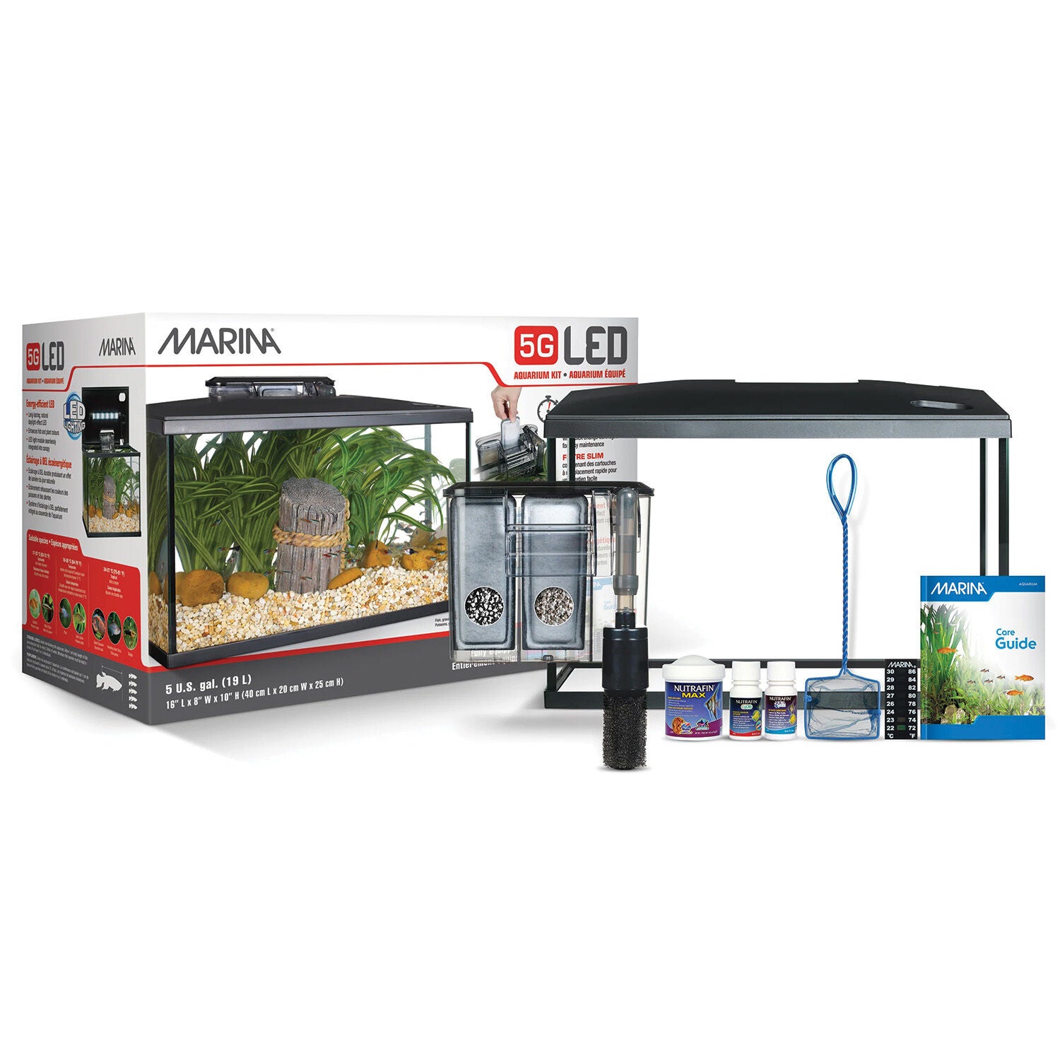 5 Gal Led Desktop Aquarium Kit