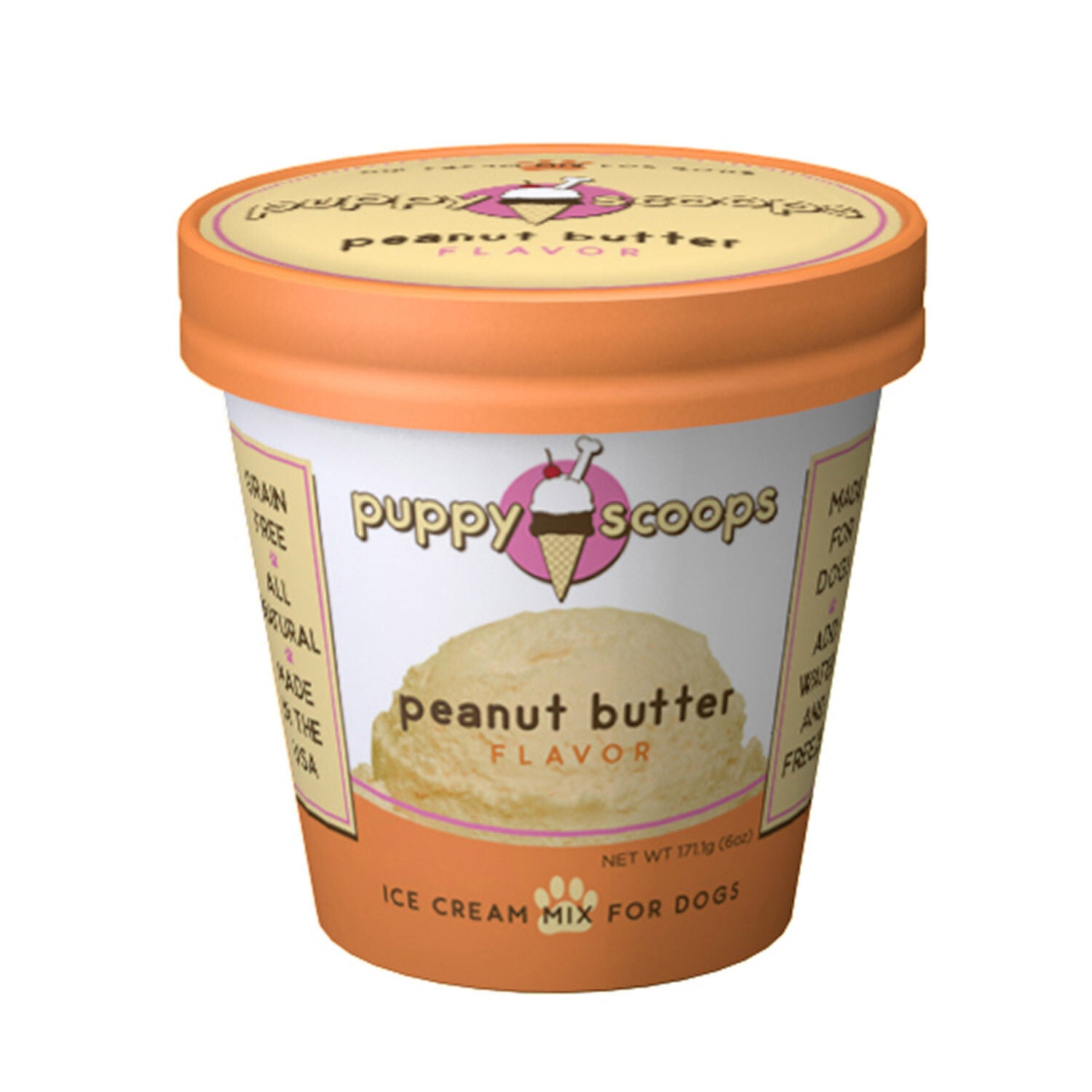 Puppy Scoops Ice Cream Mix Dog Treat- Peanut Butter Flavor