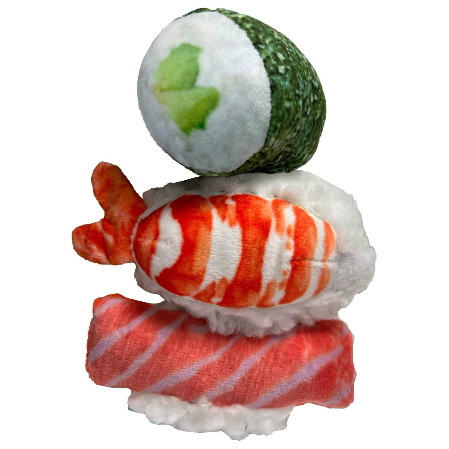 Nala Sushi Delights Trio Catnip Cat Toy, 3 Pack