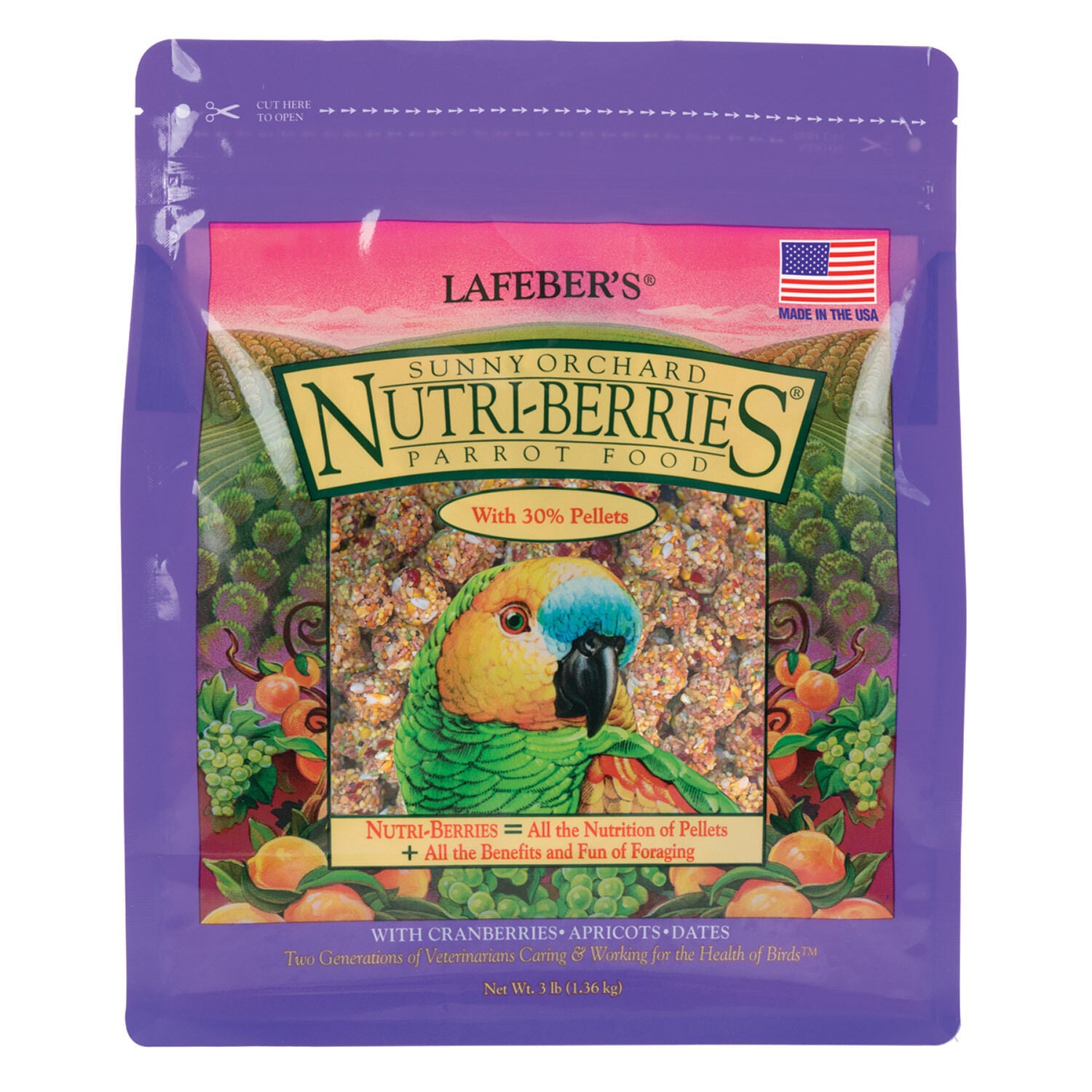 Lafeber Orchard Nutri-Berries For Parrots Bird Food