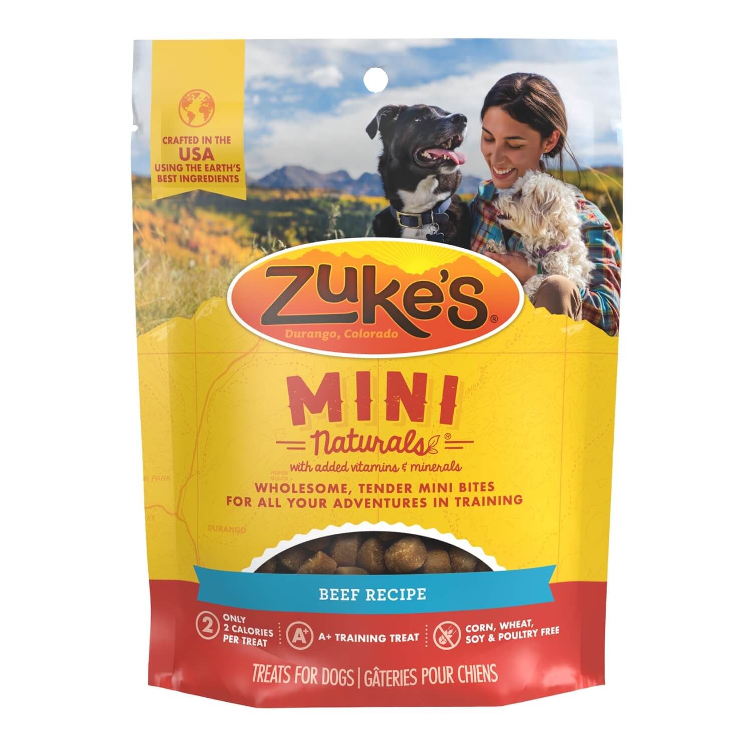 Zuke's Mini Naturals Soft & Chewy Dog Training Treats With Beef