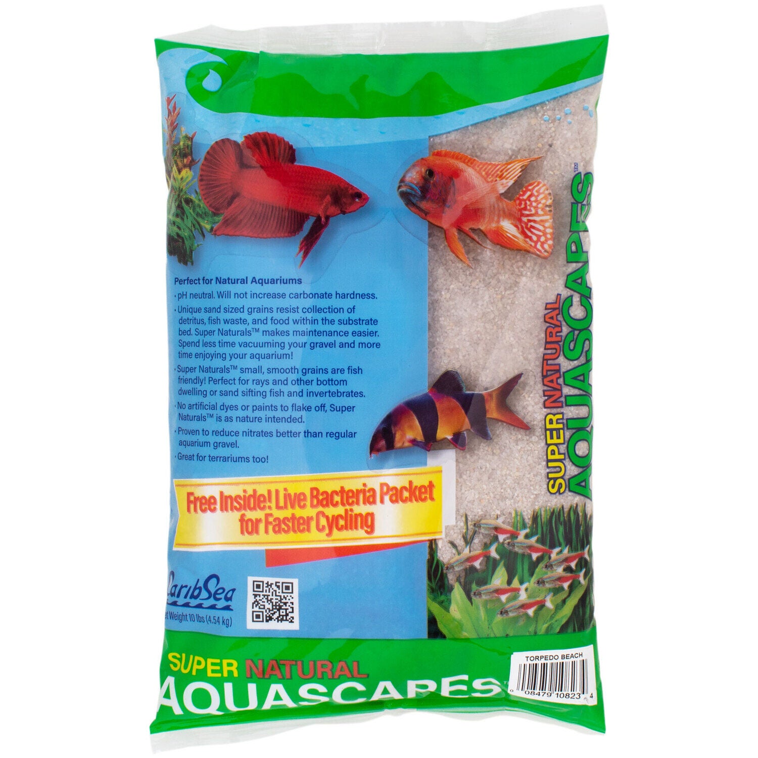 Carib Sea Super Natural Aquascapes Torpedo Beach Aquarium Sand, 10 Lb