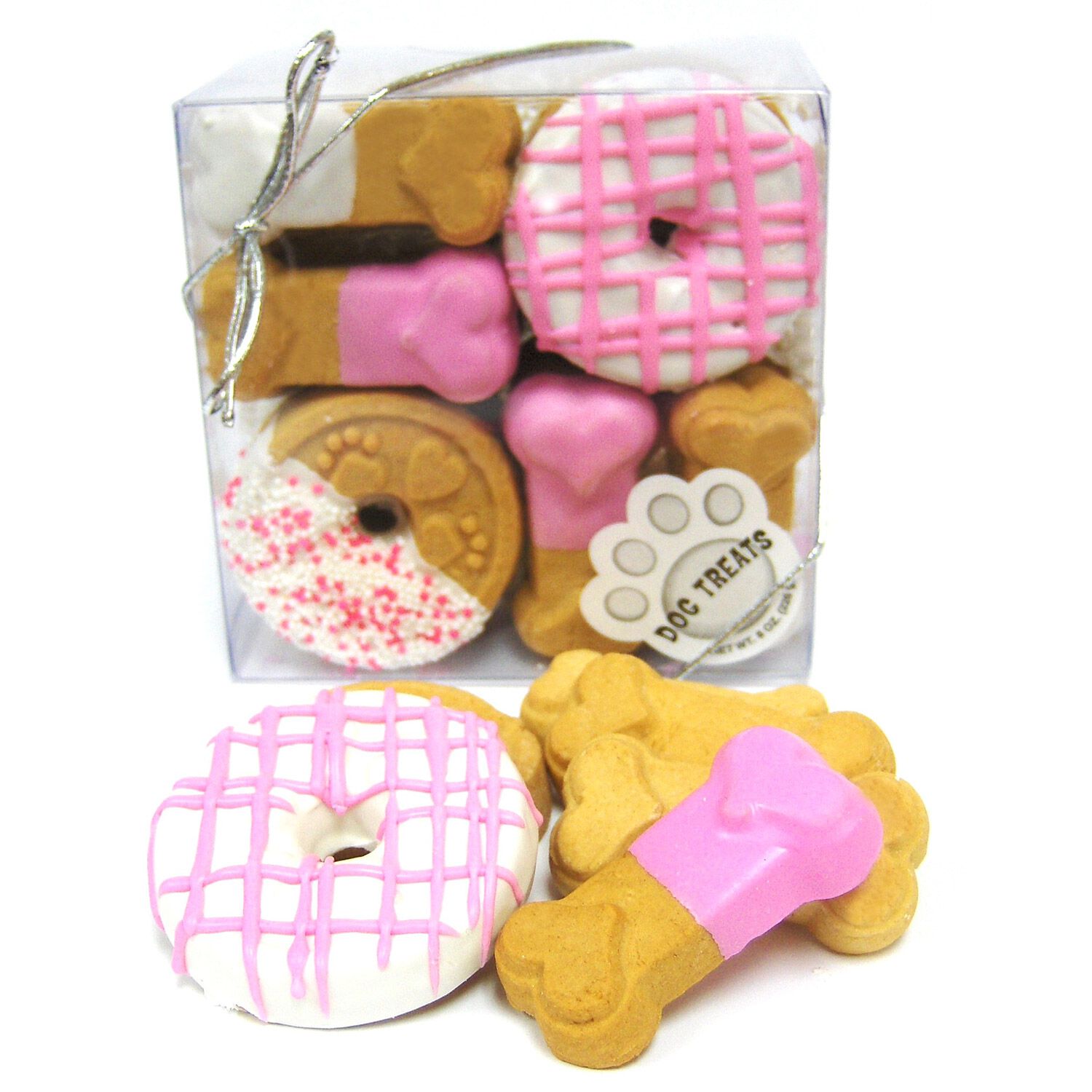 Claudia's Canine Cuisine Pink Passion Assortment Of Gourmet Biscuit Dog Treats, 7Oz