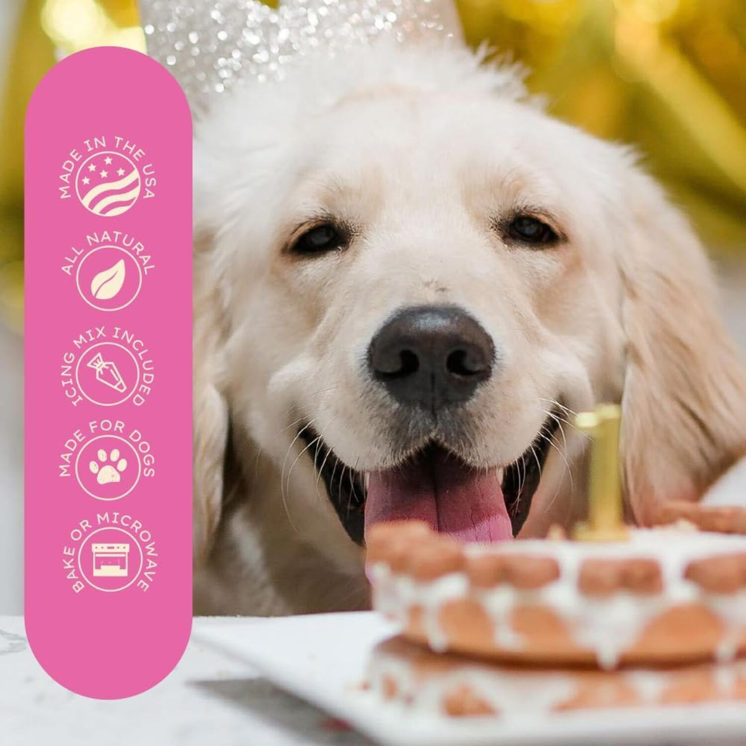 Puppy Cake Dog Birthday Cake Mix - Peanut Butter