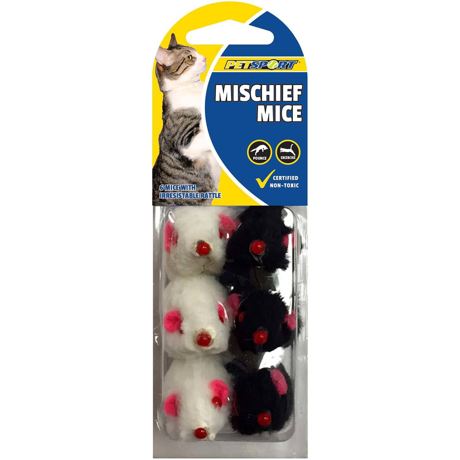 Mischief Mice Cat Toy - 6Pk