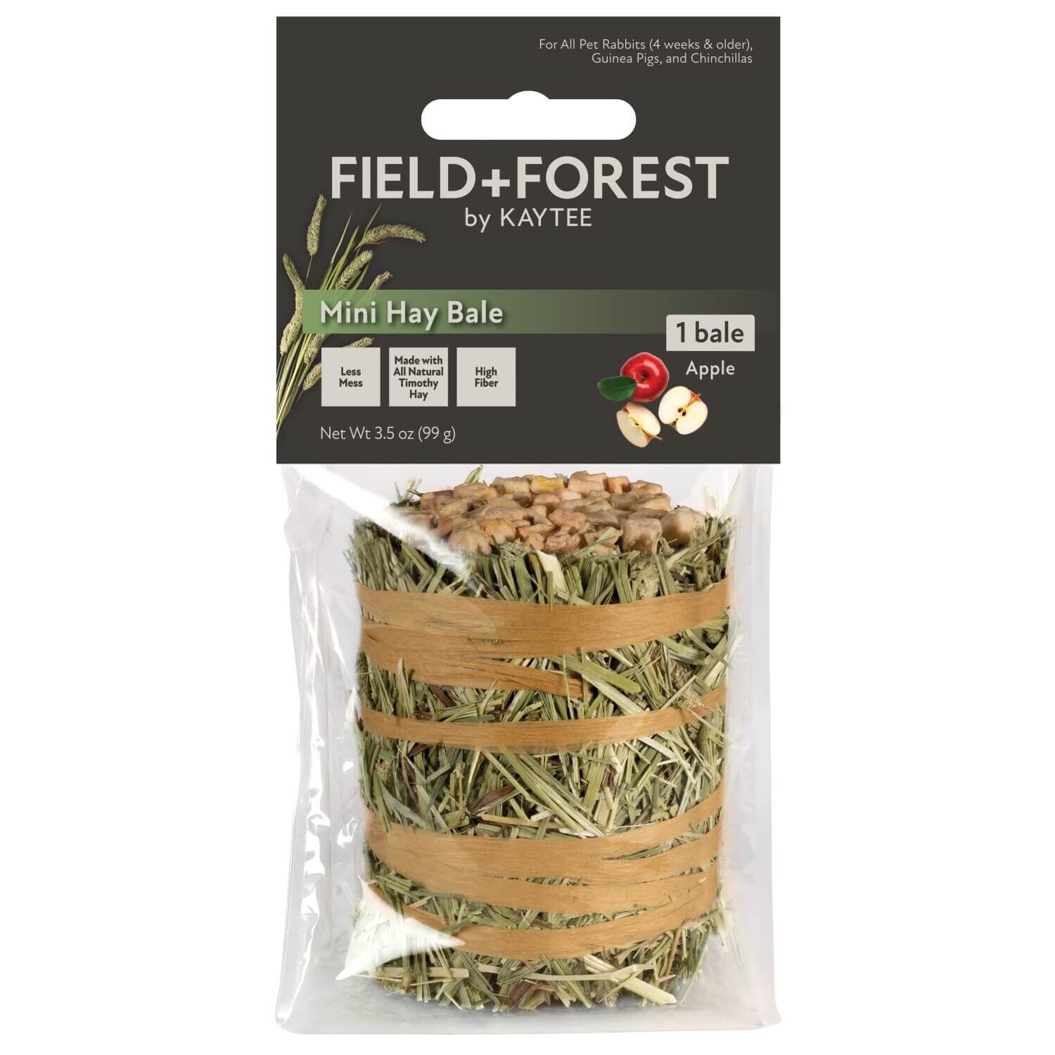 Kaytee Field+Forest By Mini Hay Bales, Apple