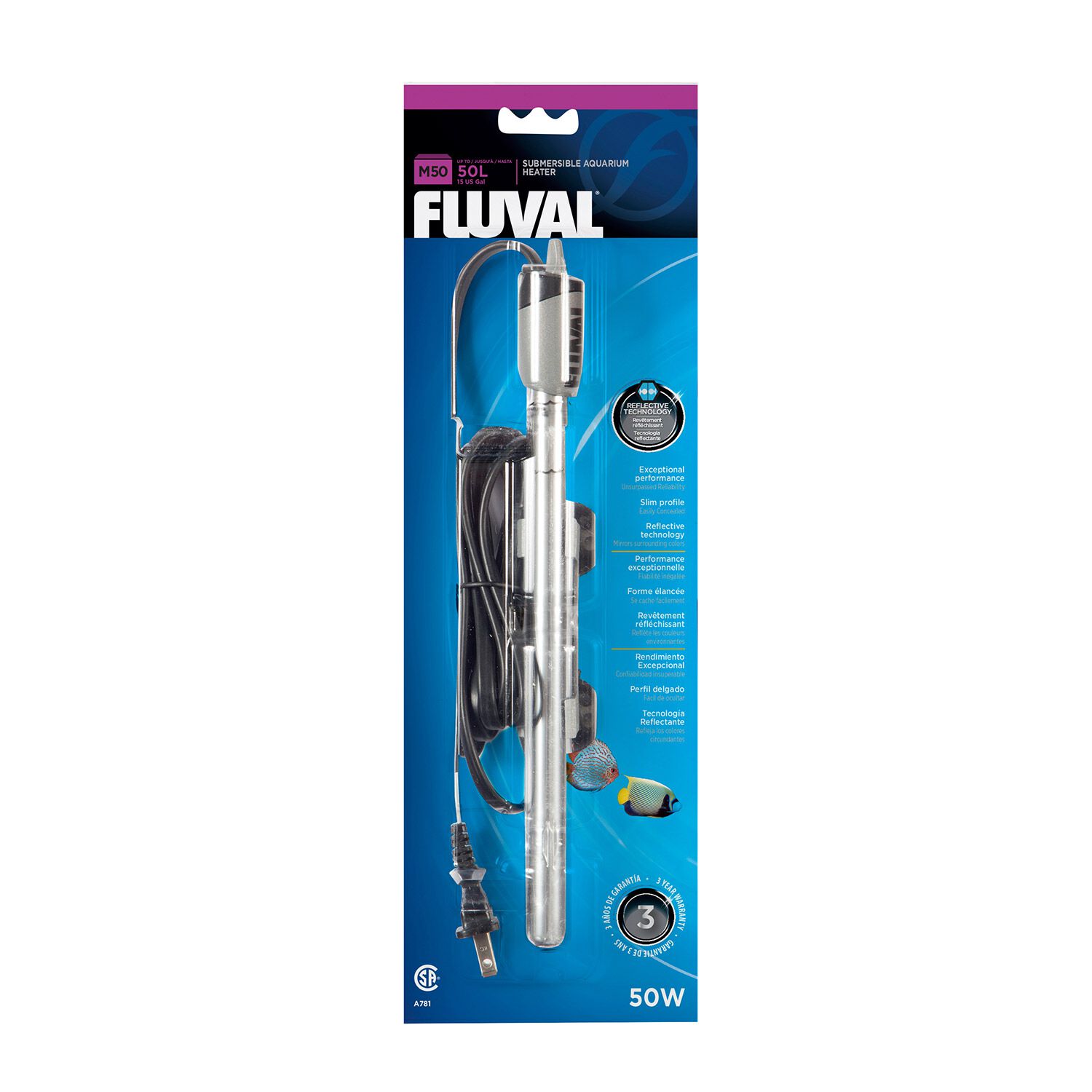 Fluval M-Series Submersible Aquarium Heater