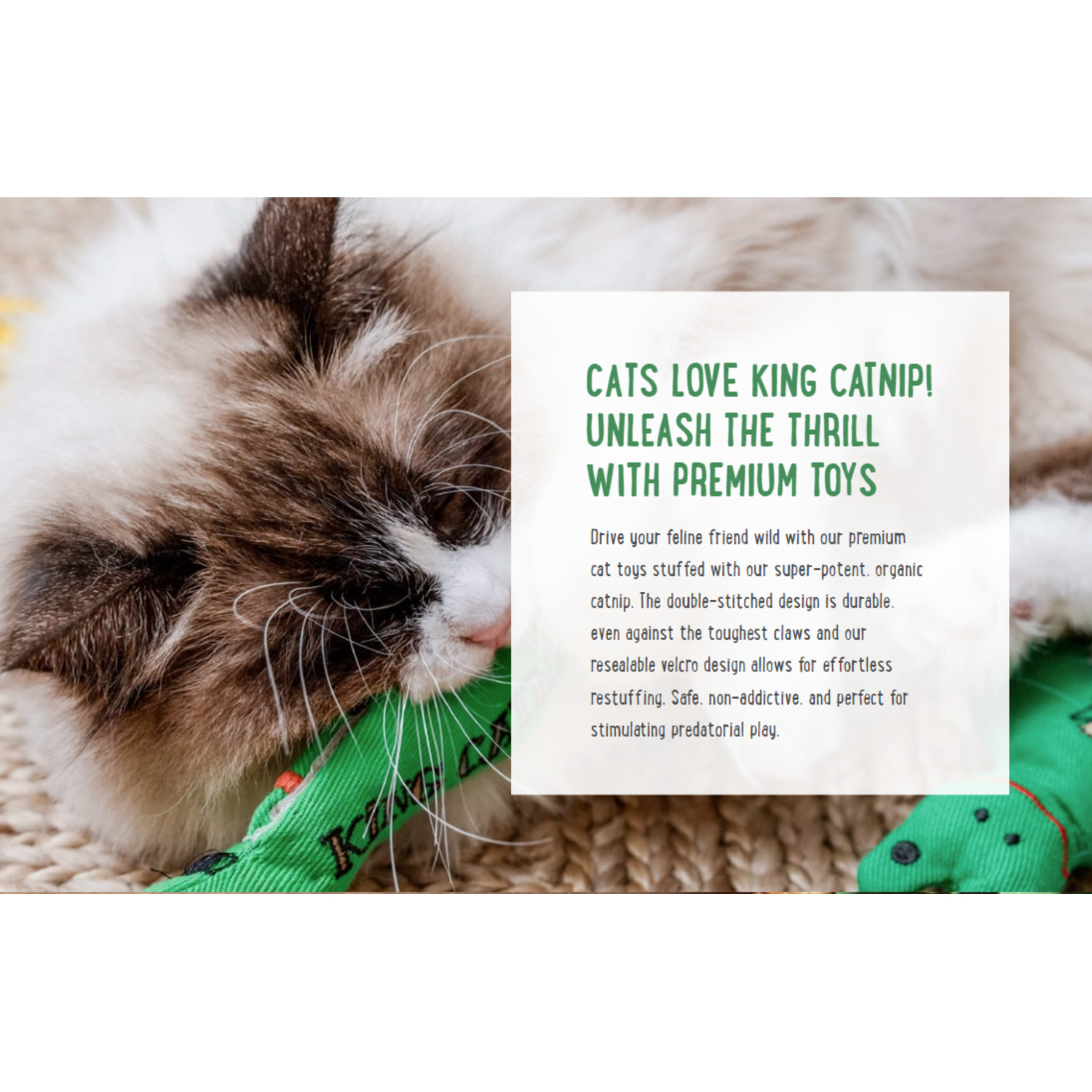 King Catnip Banana Resealable Cat Toy With Organic Catnip