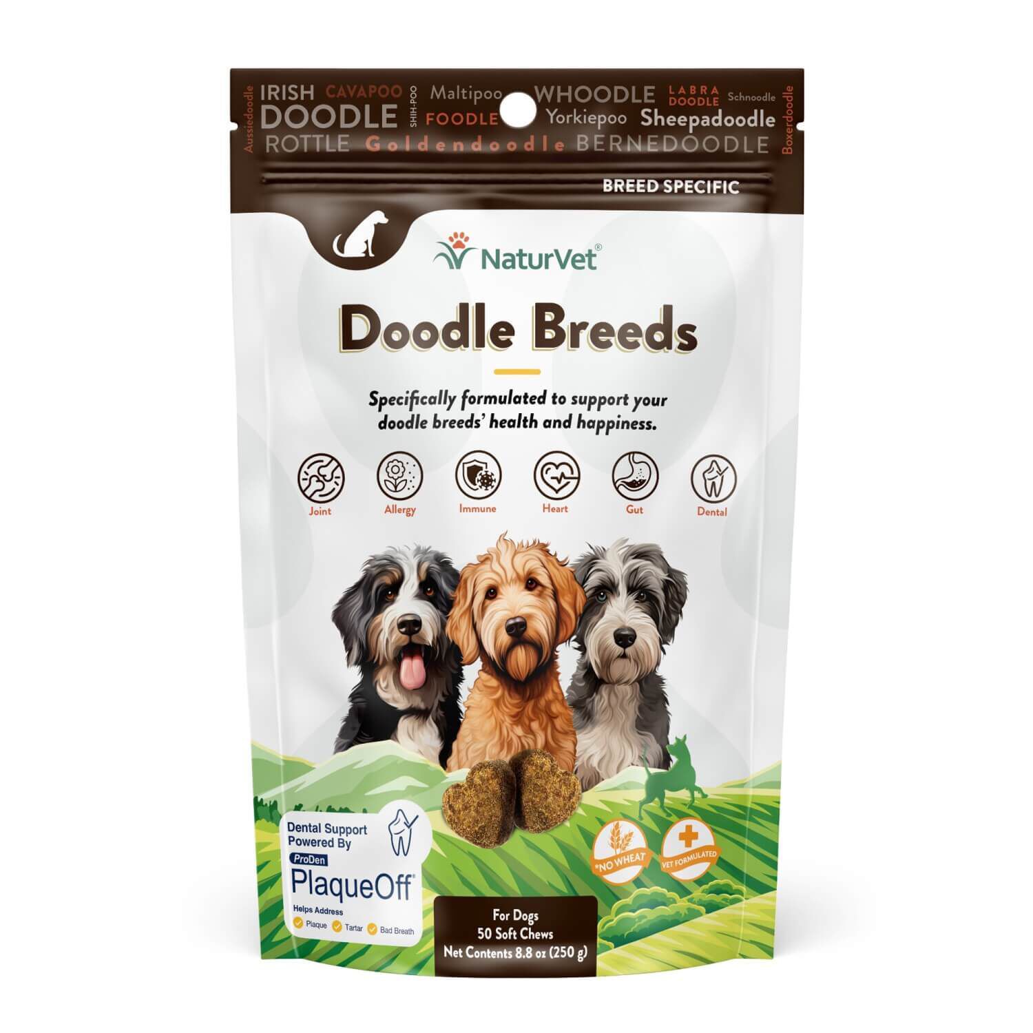 Naturvet Breed Specific Doodle Breed Soft Chew Daily Dog Supplement