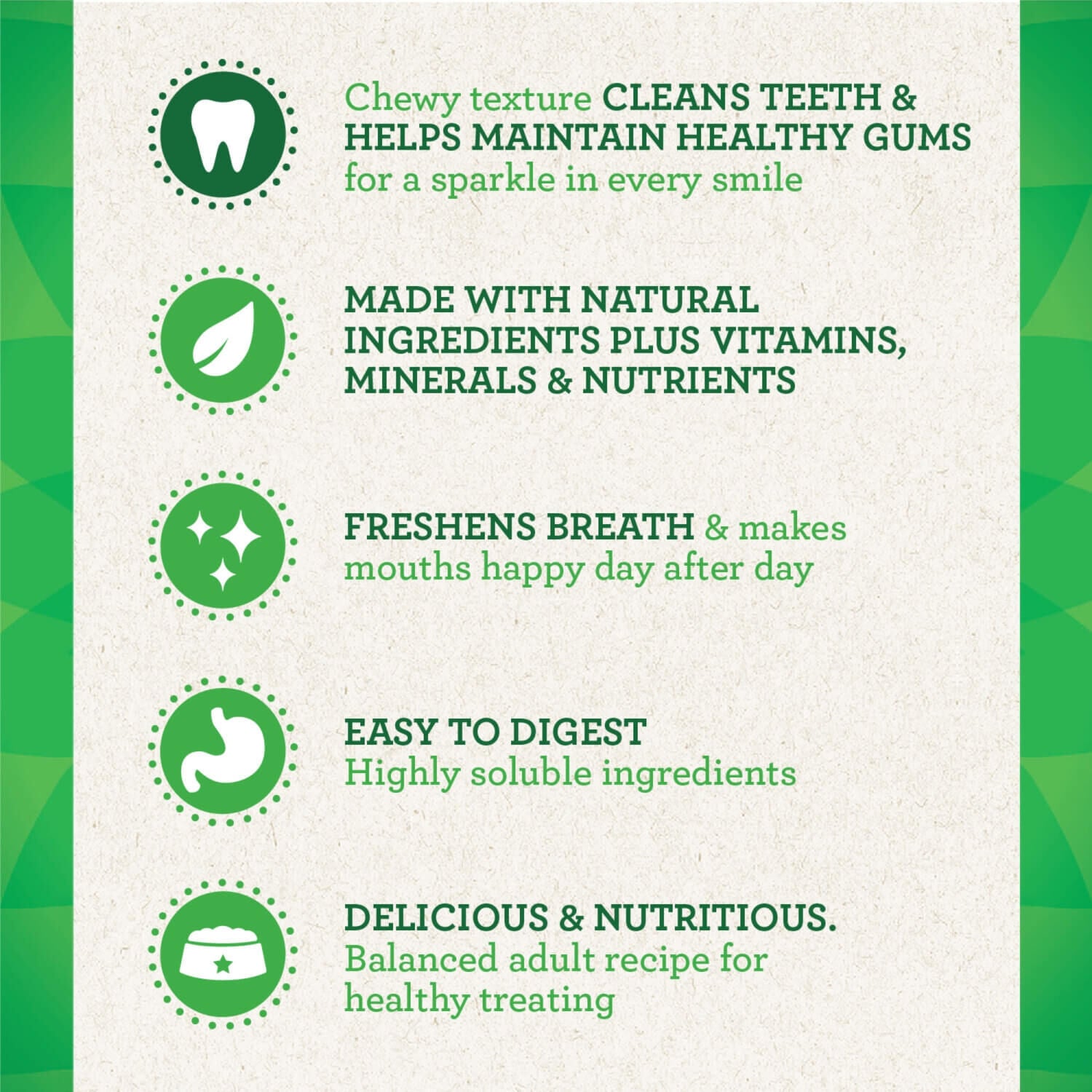 Greenies Natural Dental Care Dog Treats, Regular, 3 Flavor Variety Pack