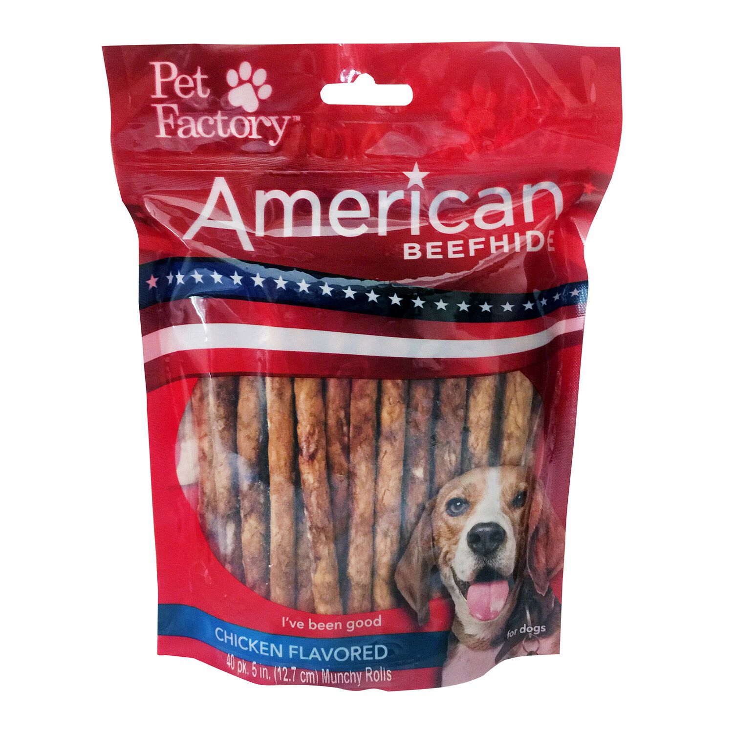 Beefhide Munchy Rolls - Chicken Flavored Dog Treat