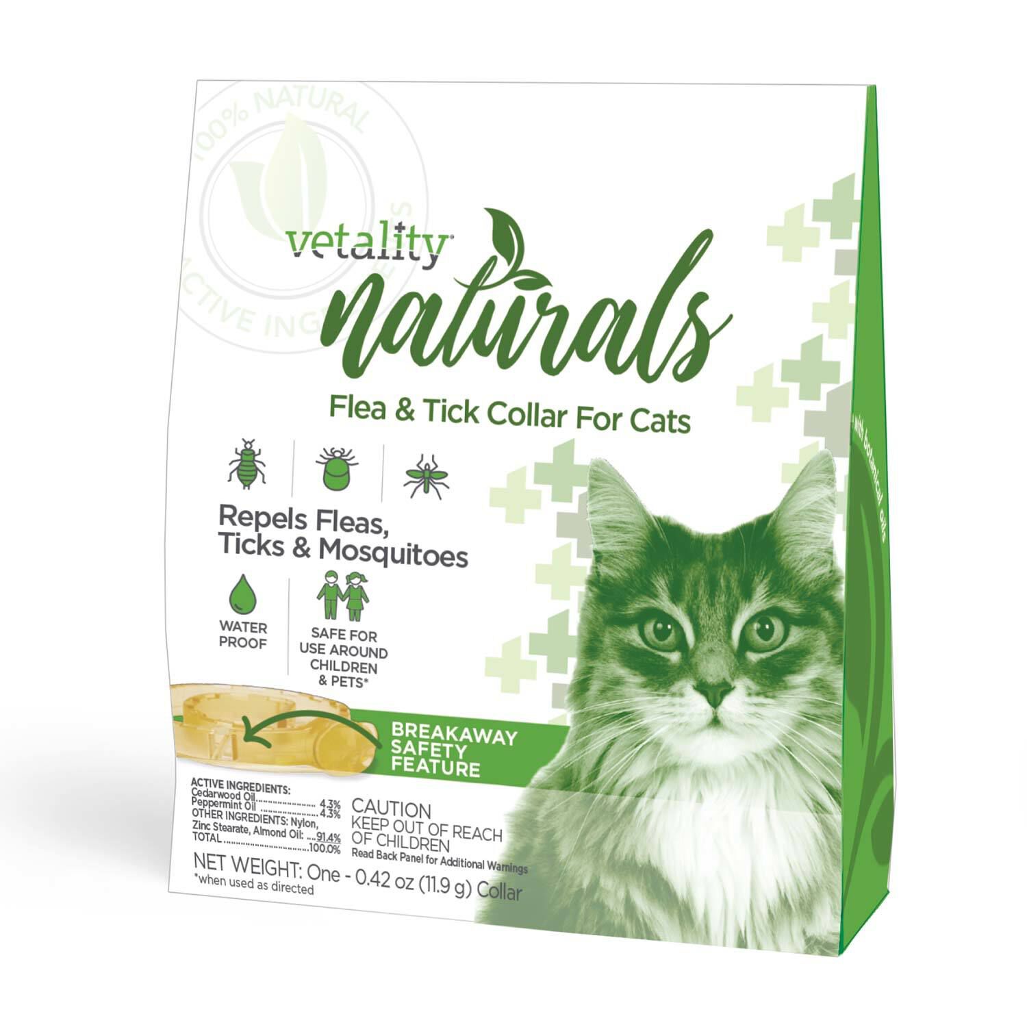 Vetality Naturals Flea & Tick Collar For Cats - 4 Months