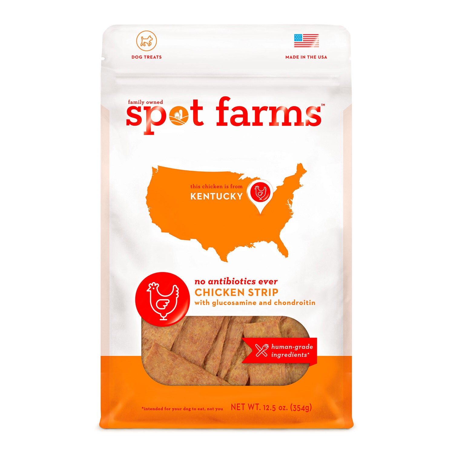 Spot Farms Chicken Strip With Glucosamine & Chondroitin Dog Treat