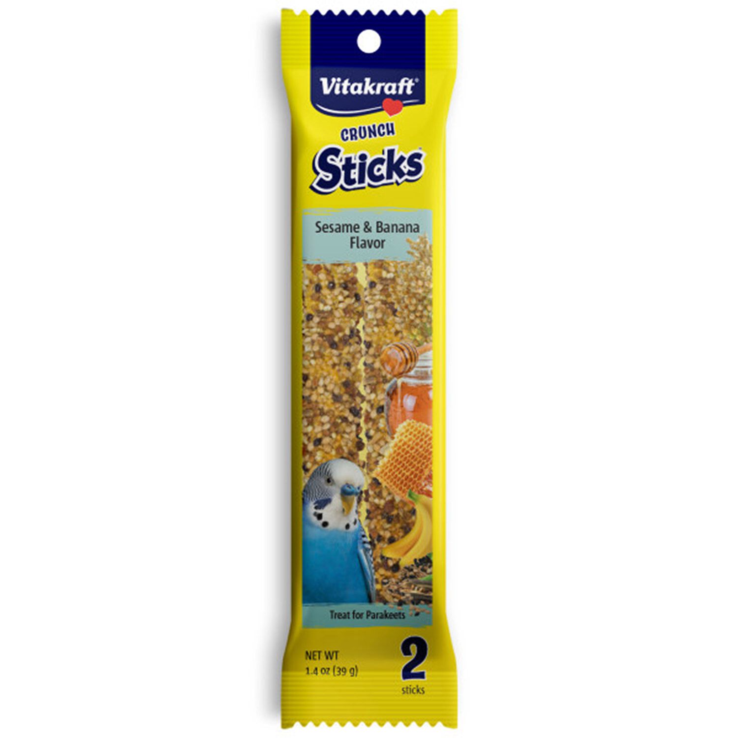 Triple Baked Crunch Sticks With Sesame & Banana Parakeet Treat Bird Treat