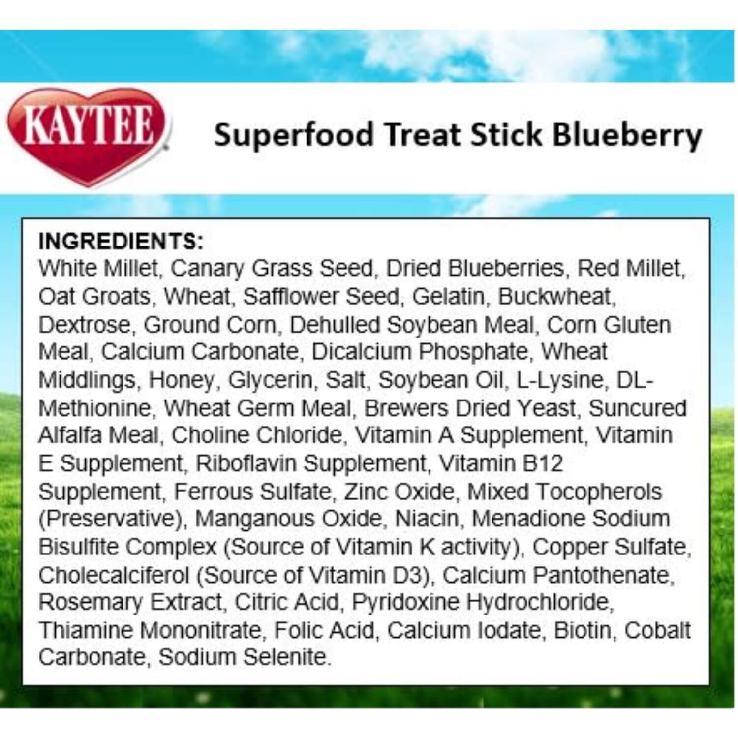 Kaytee Avian Superfood Treat Sticks, Blueberry