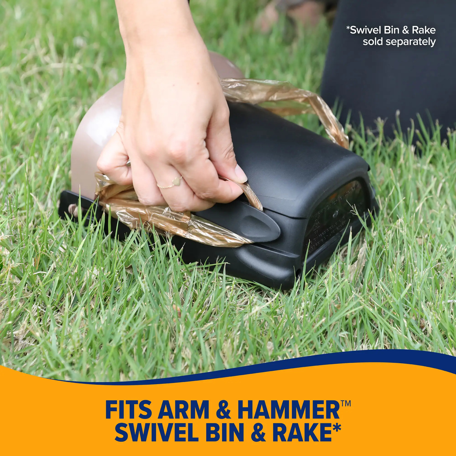 Arm & Hammer Fresh Scent Waste Bags For Swivel Bin & Rake Dog Pooper Scooper, 20 Count