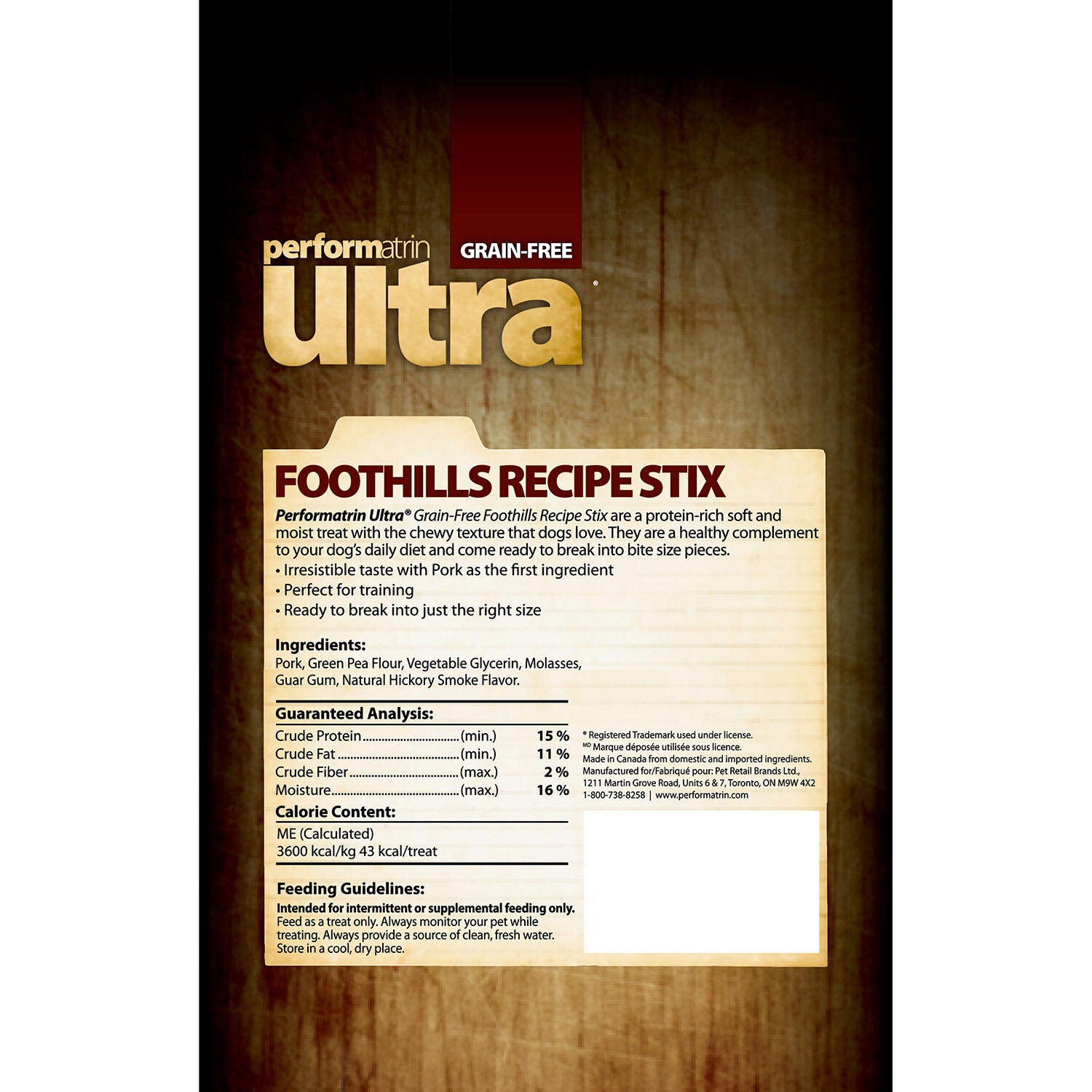 Performatrin Ultra Grain-Free Foothills Recipe Stix Soft & Chewy Dog Treats