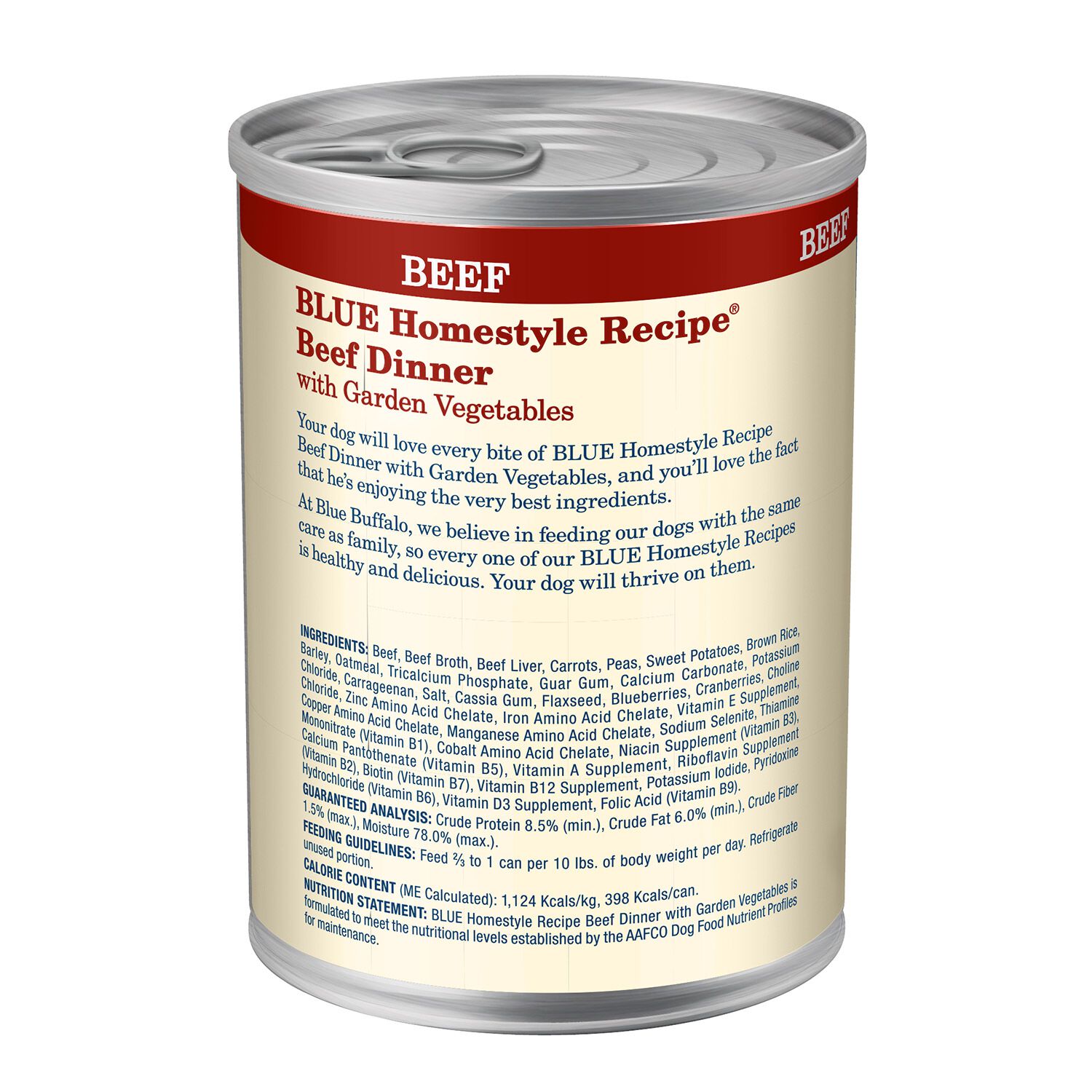 Blue Buffalo Homestyle Recipe Beef Dinner With Garden Vegetables Dog Food
