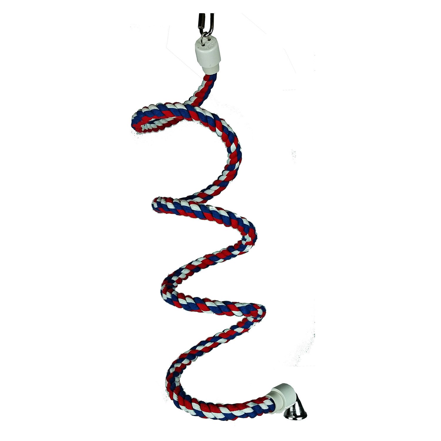 A&E Cage Happy Beaks Rainbow Cotton Rope Boing With Bell For Birds