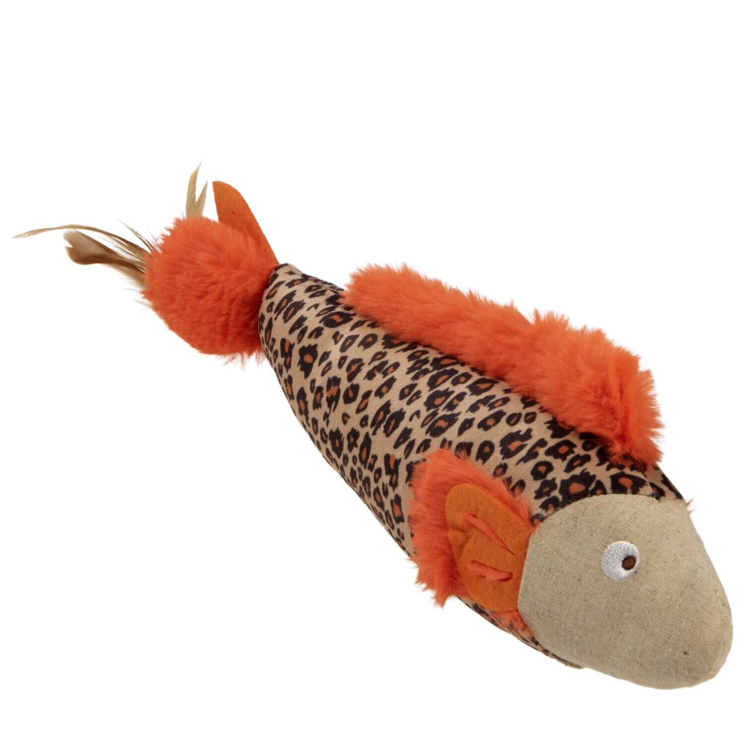 Instincts By Smartykat&reg; Fin Frenzy Crinkle Plush Kicker Cat Toy With Happynip Silvervine & Catnip