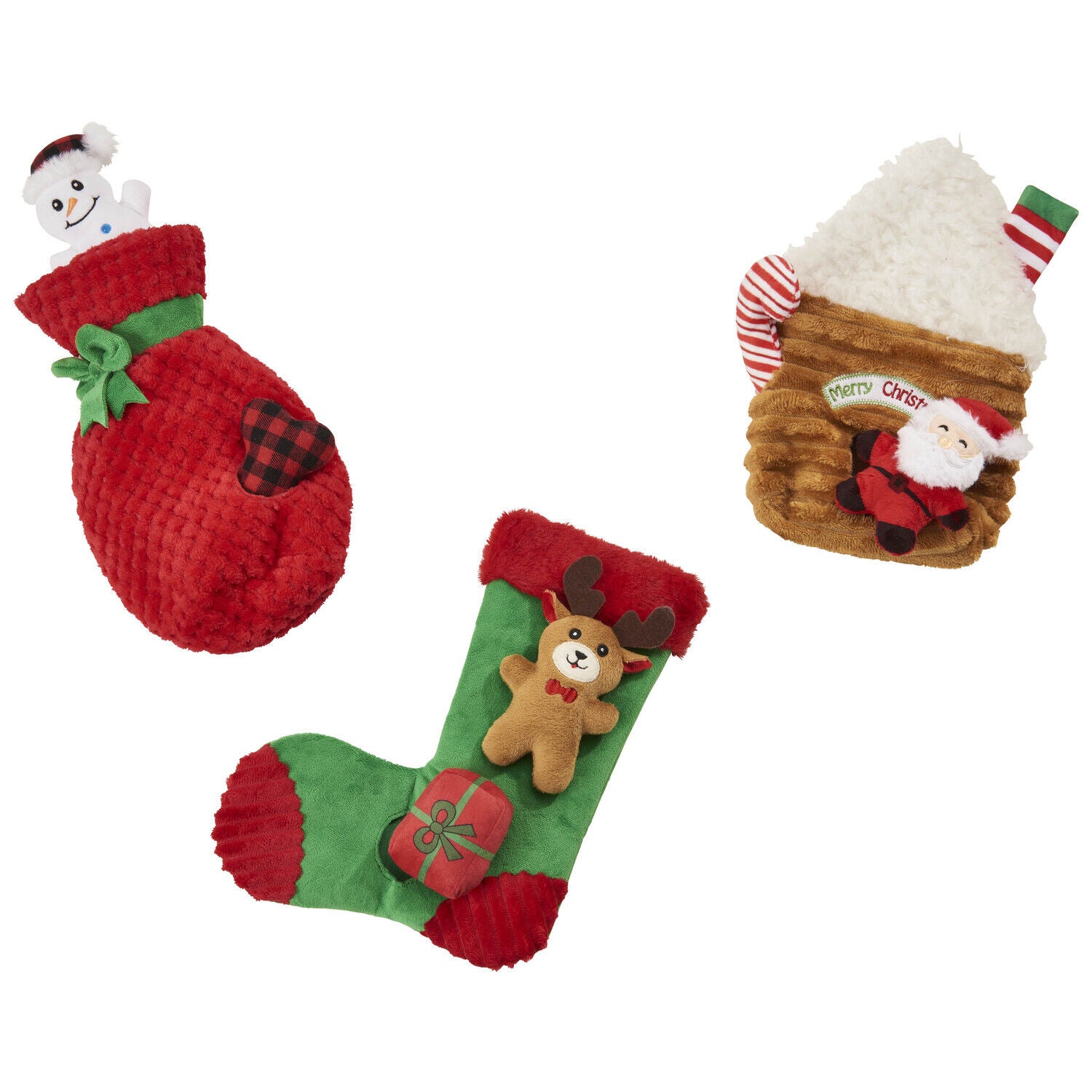 Spot Holiday Crinkler Puzzle Plush Dog Toy, 11" Assorted, 1 Each