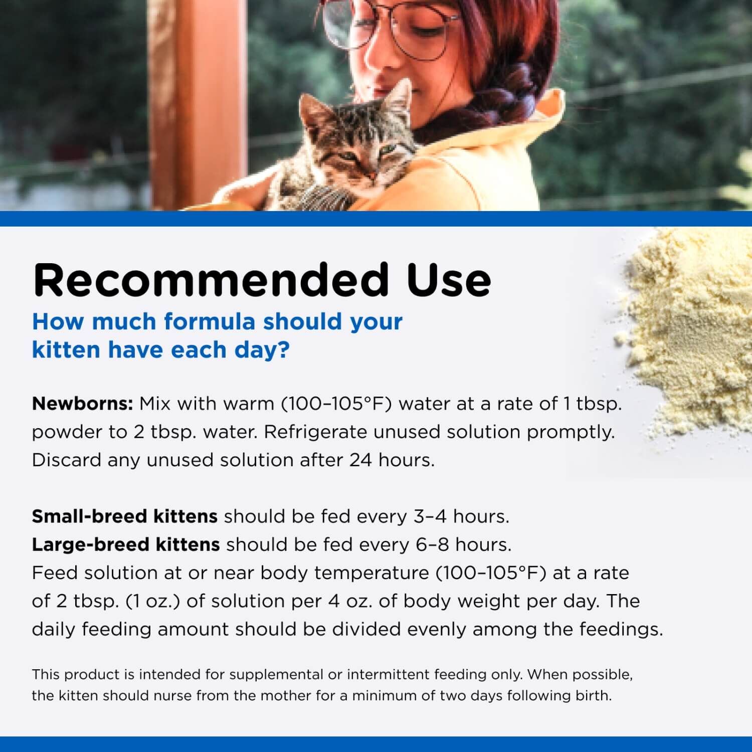 Nutri-Vet Milk Replacement Powder With Probiotics For Kittens