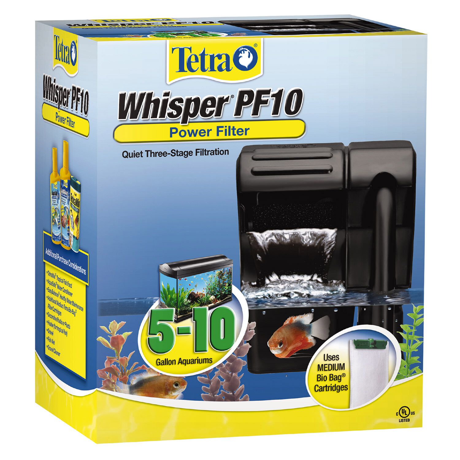 Tetra Whisper Pf 10 Power Filter Black 90 Gph