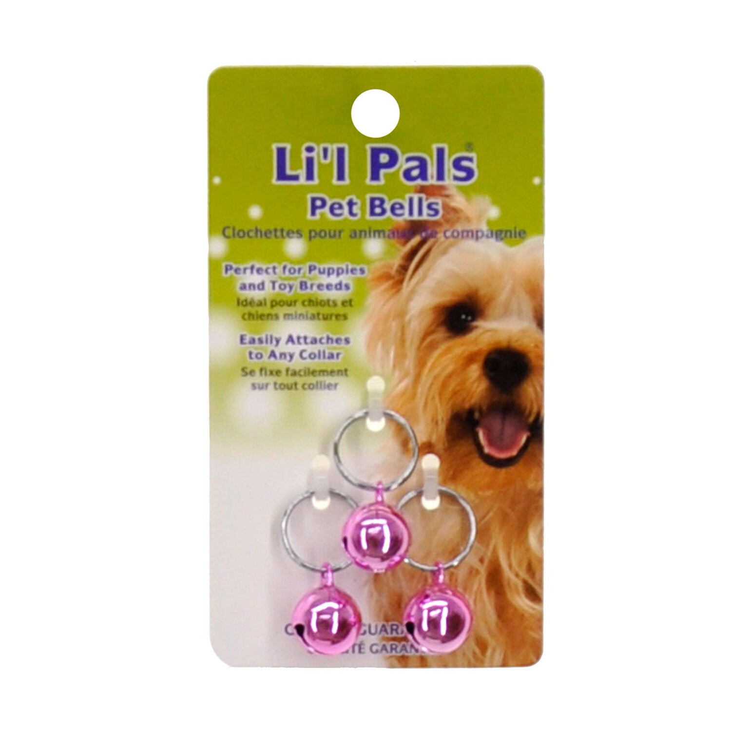 Coastal Pet Products Li'l Pals Round Dog Bells - Pink