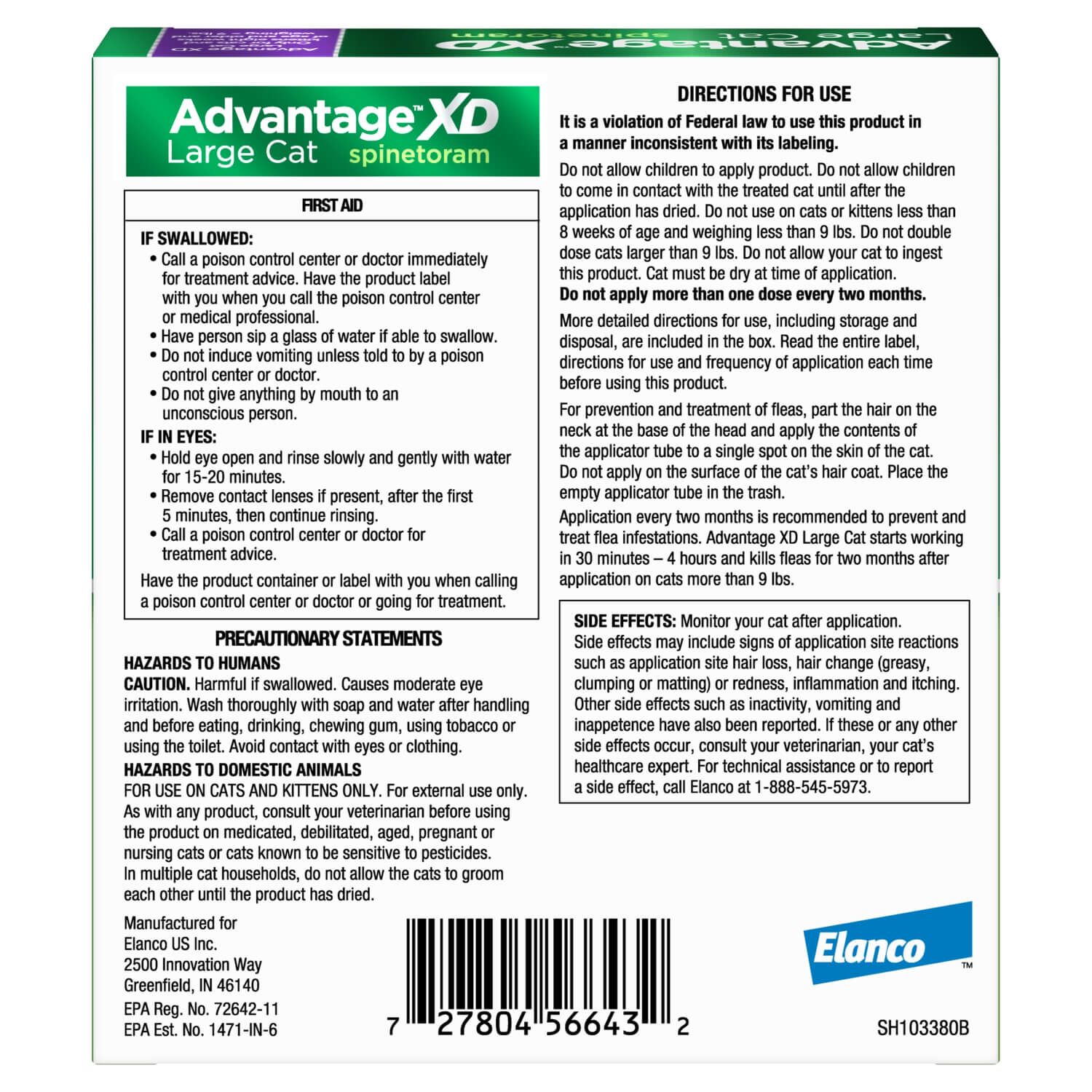 Advantage Xd Topical Flea Treatment & Prevention For Large Cats