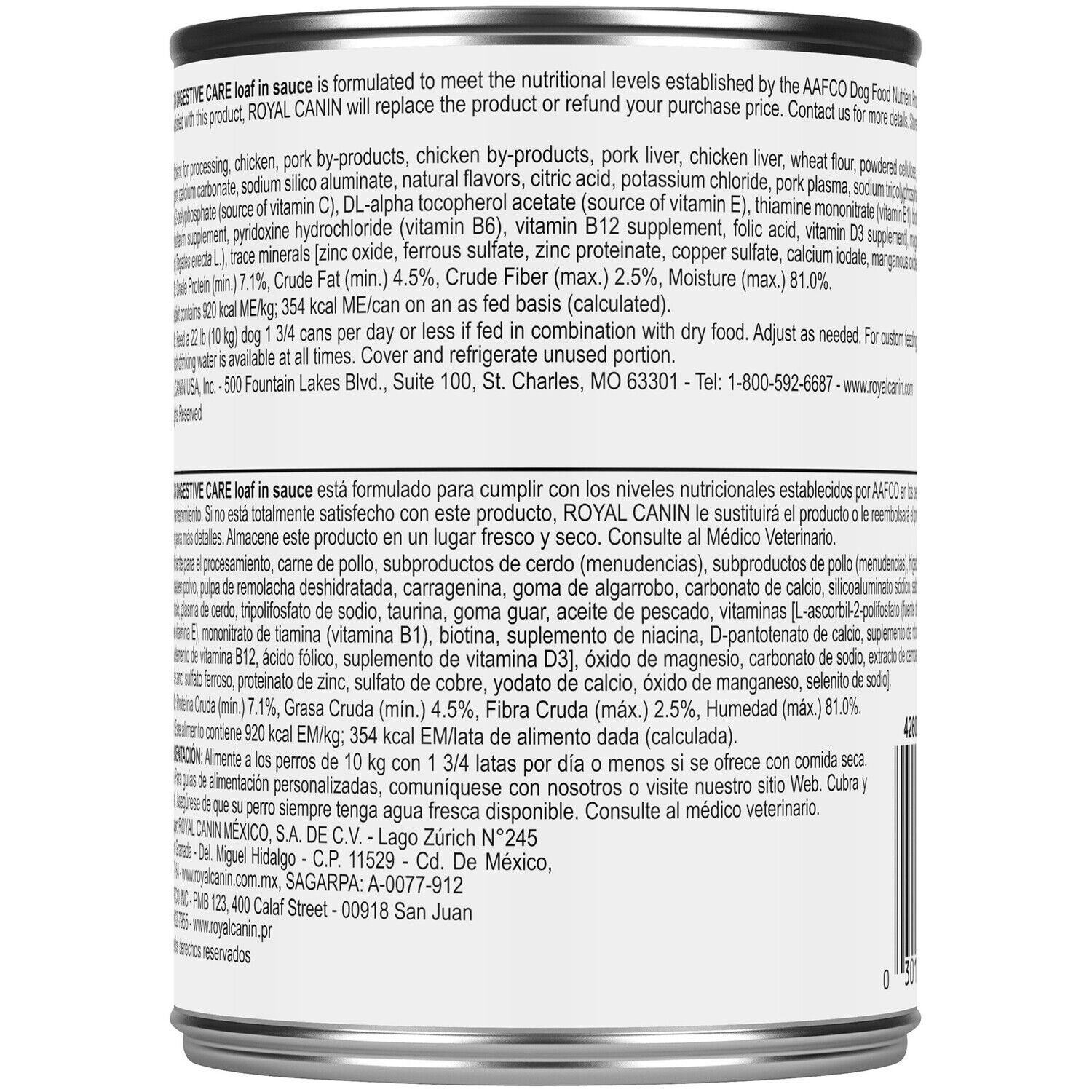 Royal Canin Canine Care Nutrition&trade; Digestive Care Loaf In Sauce Wet Dog Food, 13.5 Oz - Pack Of 12