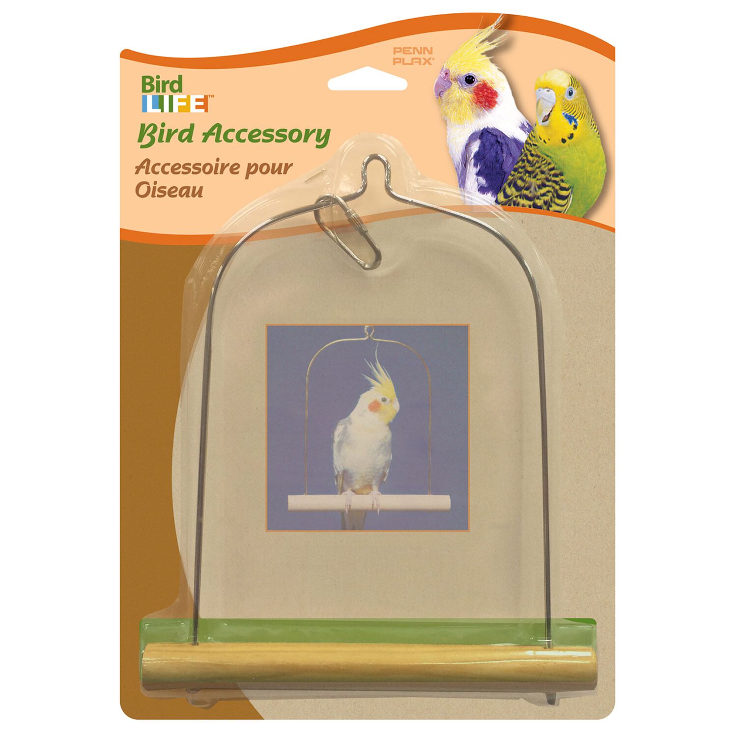 Penn-Plax Wooden Cockatiel Swing For Birds