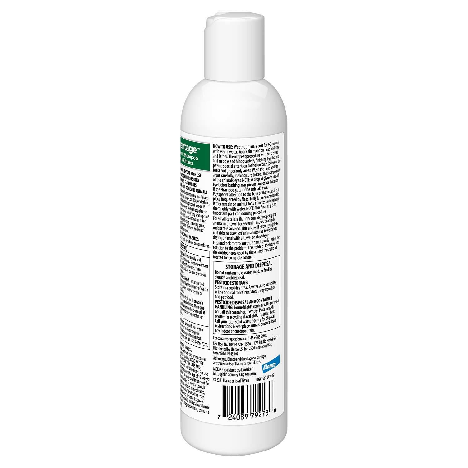 Advantage Flea & Tick Treatment Shampoo For Cats & Kittens