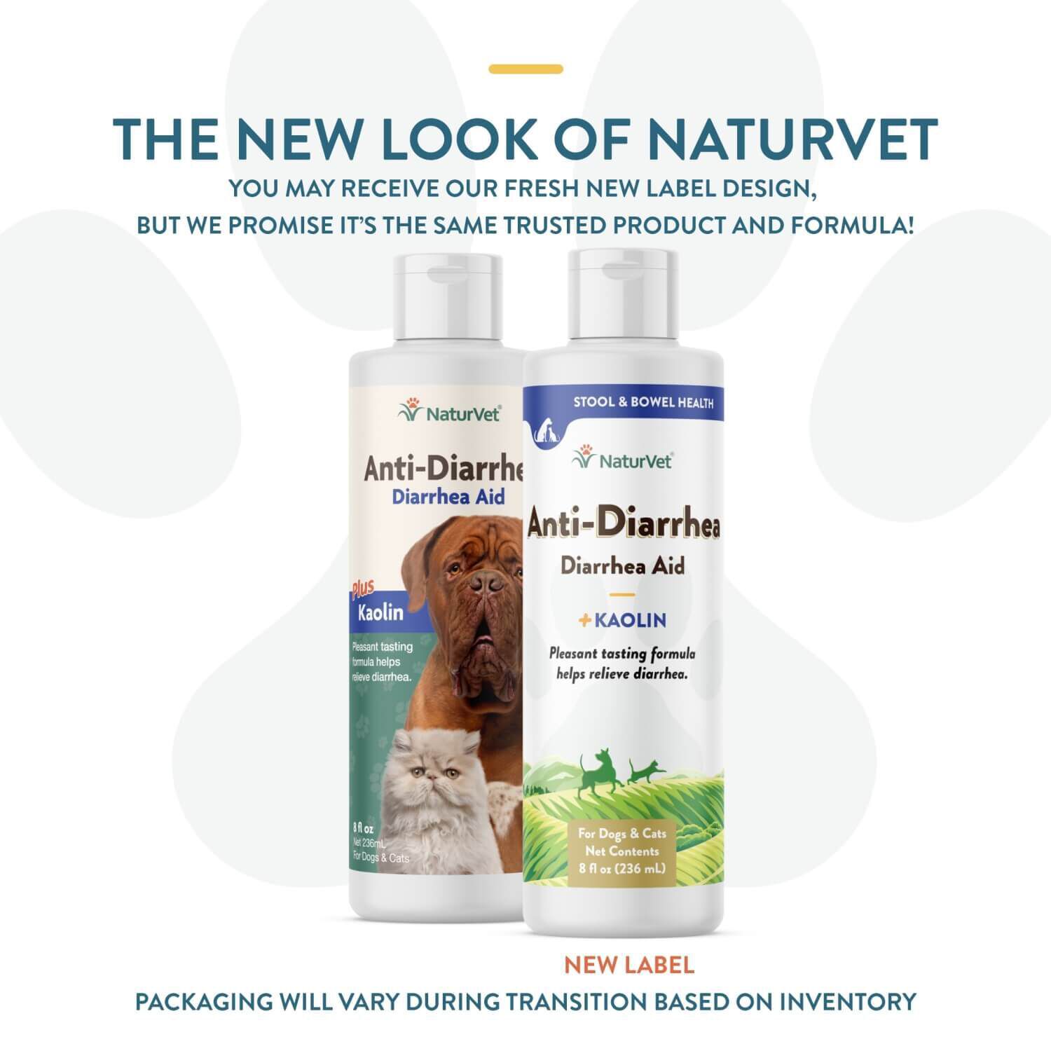 Naturvet Anti-Diarrhea + Kaolin Liquid Diarrhea Aid For Dogs & Cats