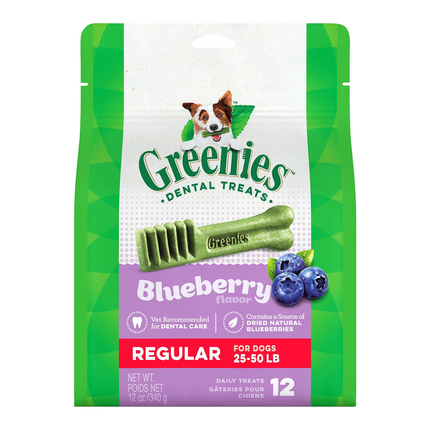 Greenies Blueberry Flavor Dental Treats Regular