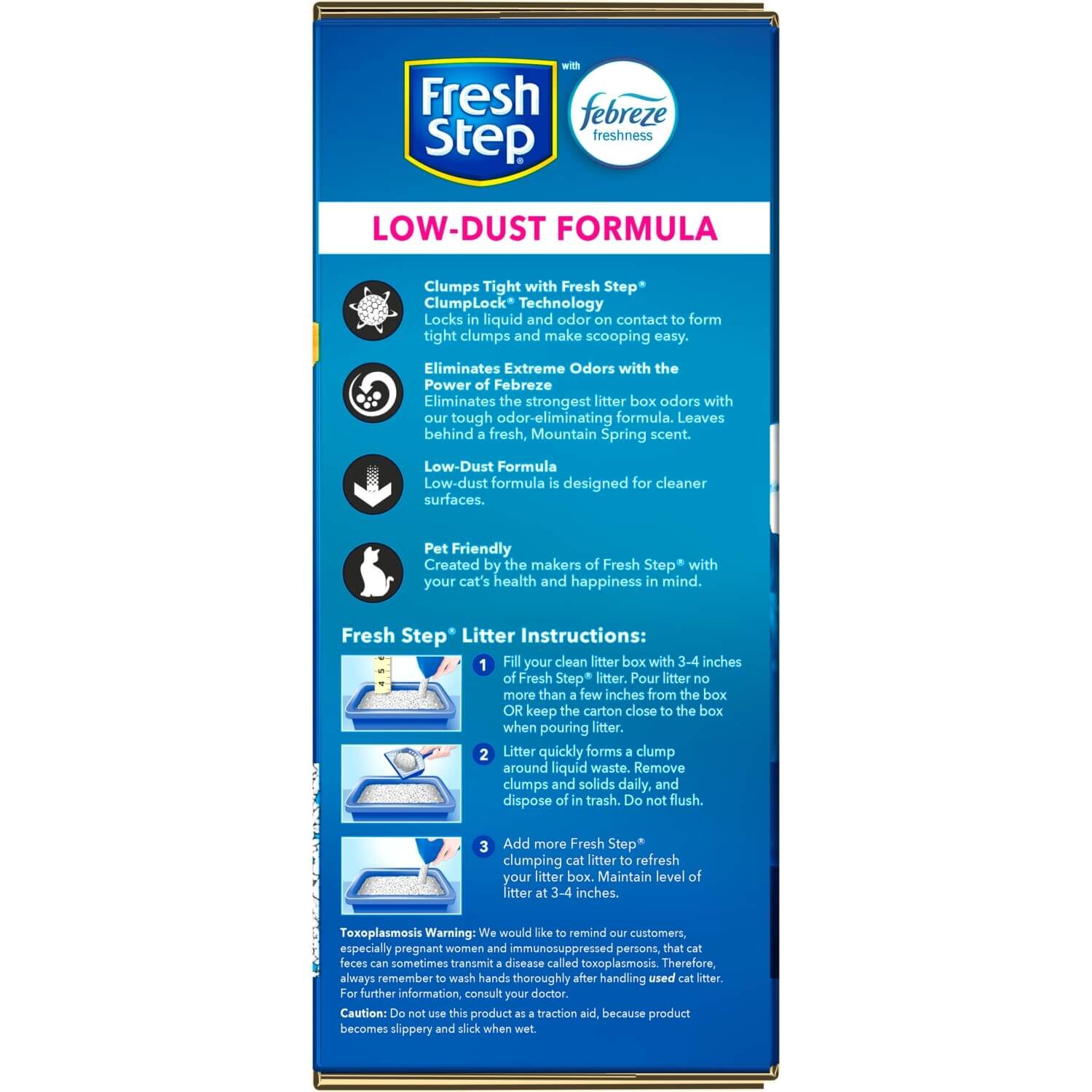 Fresh Step Extreme Mountain Spring Scented Clumping Cat Litter With Febreze