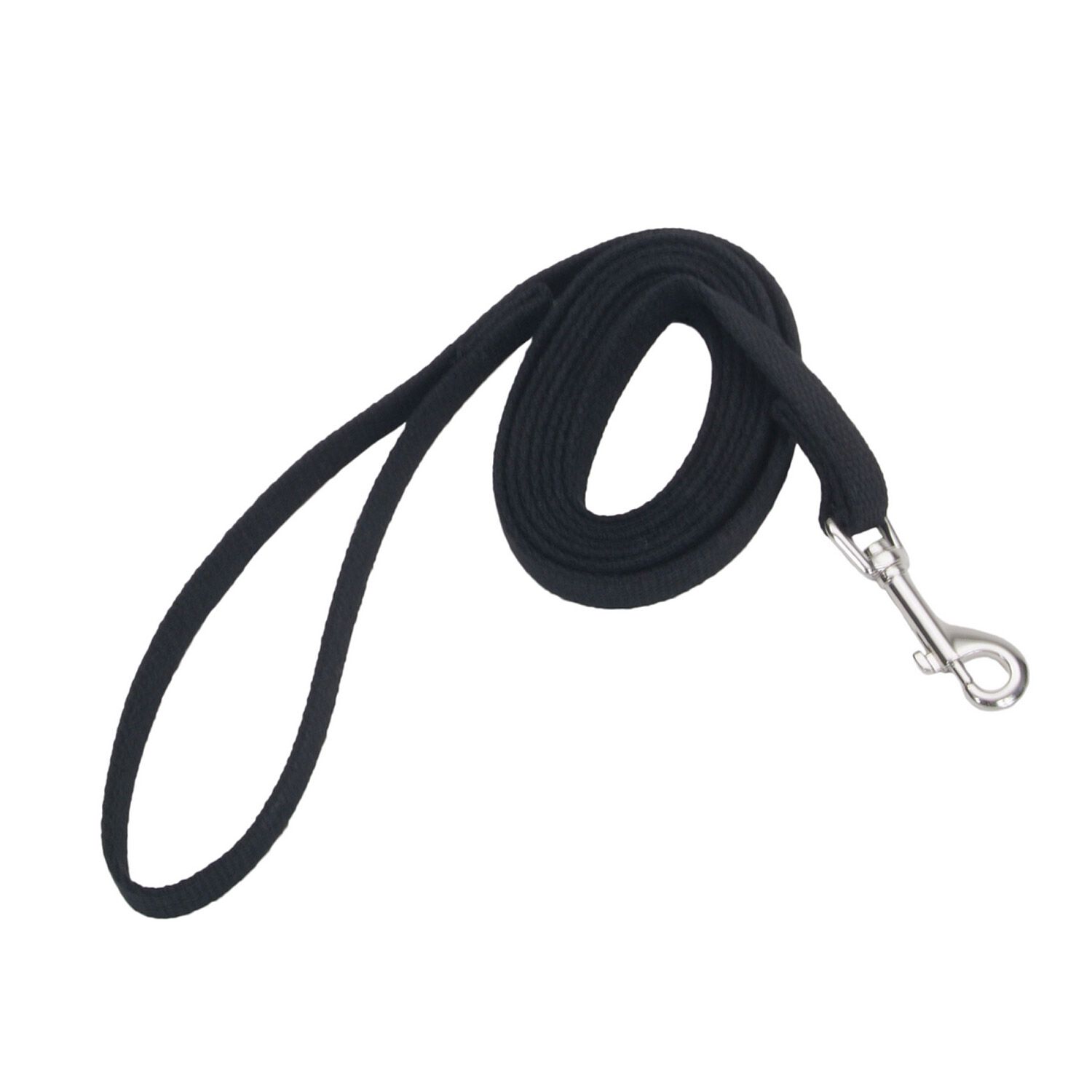 Coastal Pet Products Train Right! Cotton Web Dog Training Leash - Black