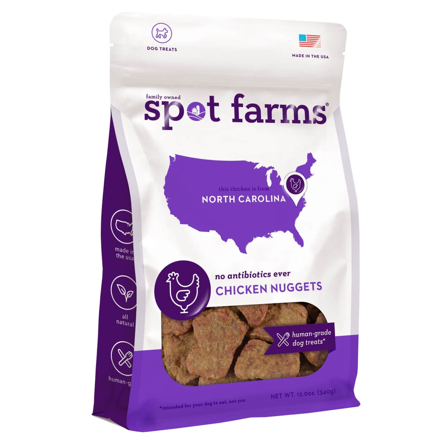 Spot Farms Bite Sized Chicken Nuggets Grain Free Dog Treats