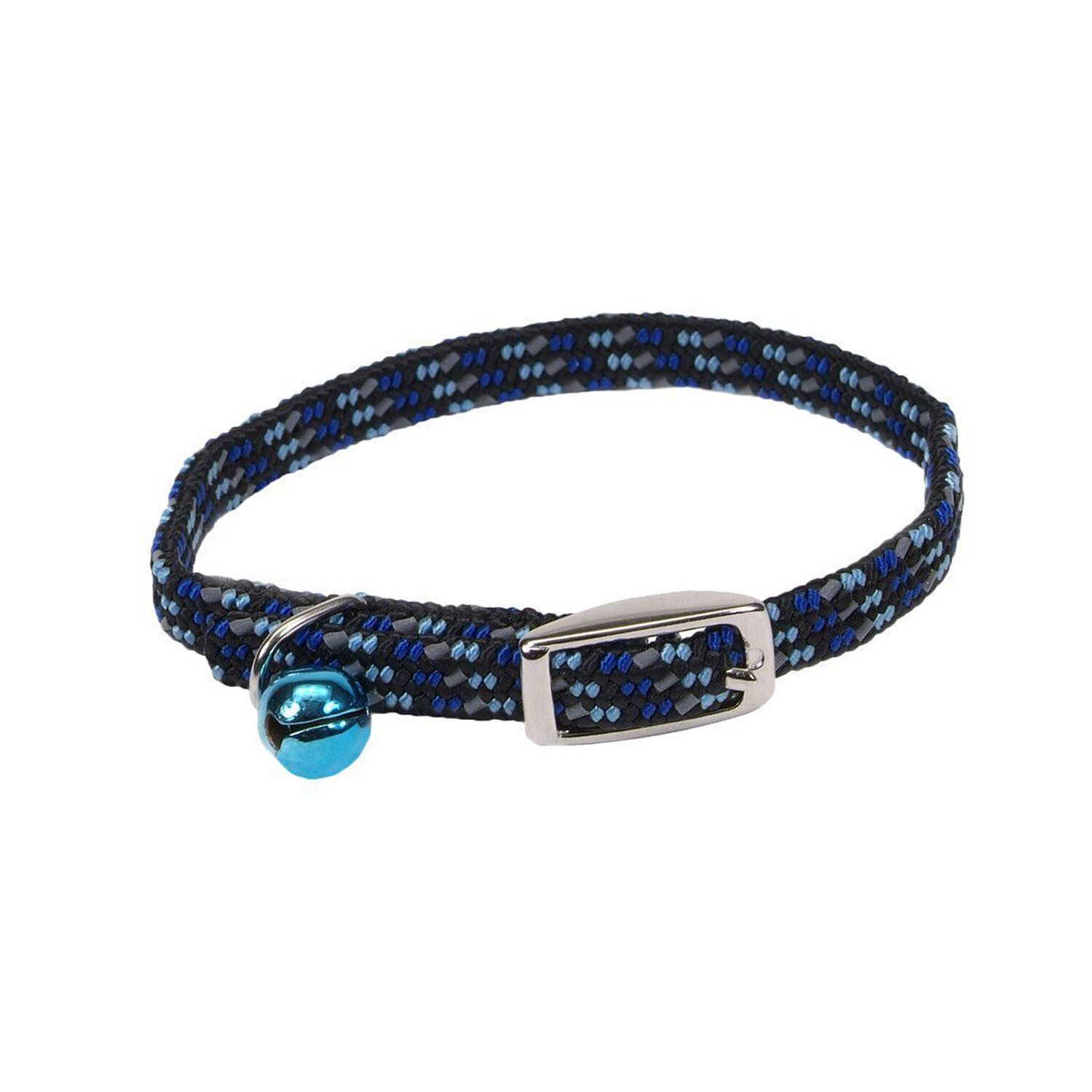 Coastal Pet Products Li'l Pals Elasticized Safety Kitten Collar With Reflective Threads - Blue