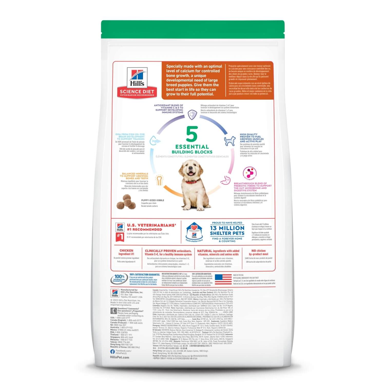 Hill's Science Diet Puppy Large Breed Chicken & Brown Rice Recipe Dry Dog Food