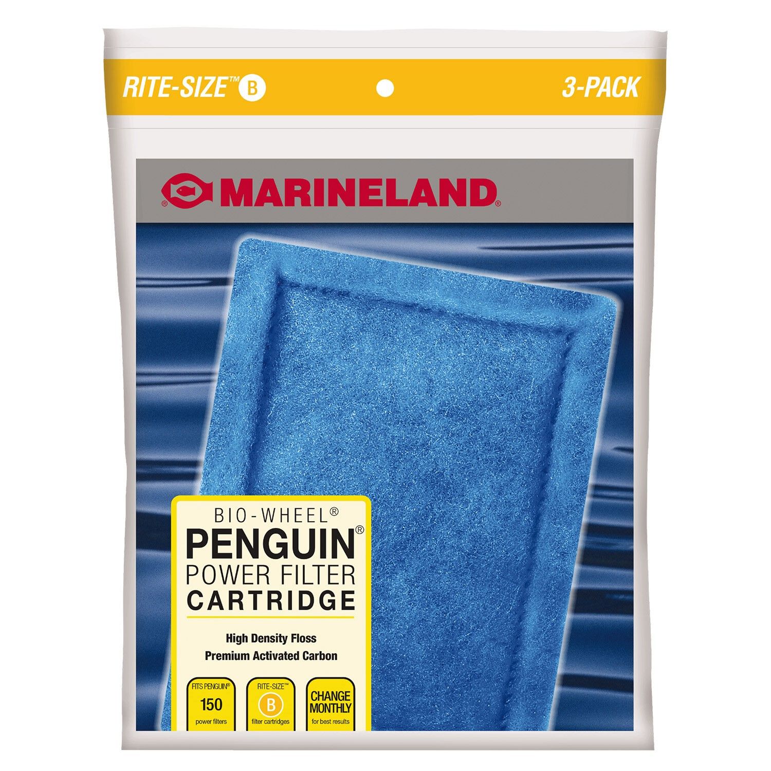 Marineland Rite-Size Penguin Power Aquarium Filter Replacement Cartridge Size B