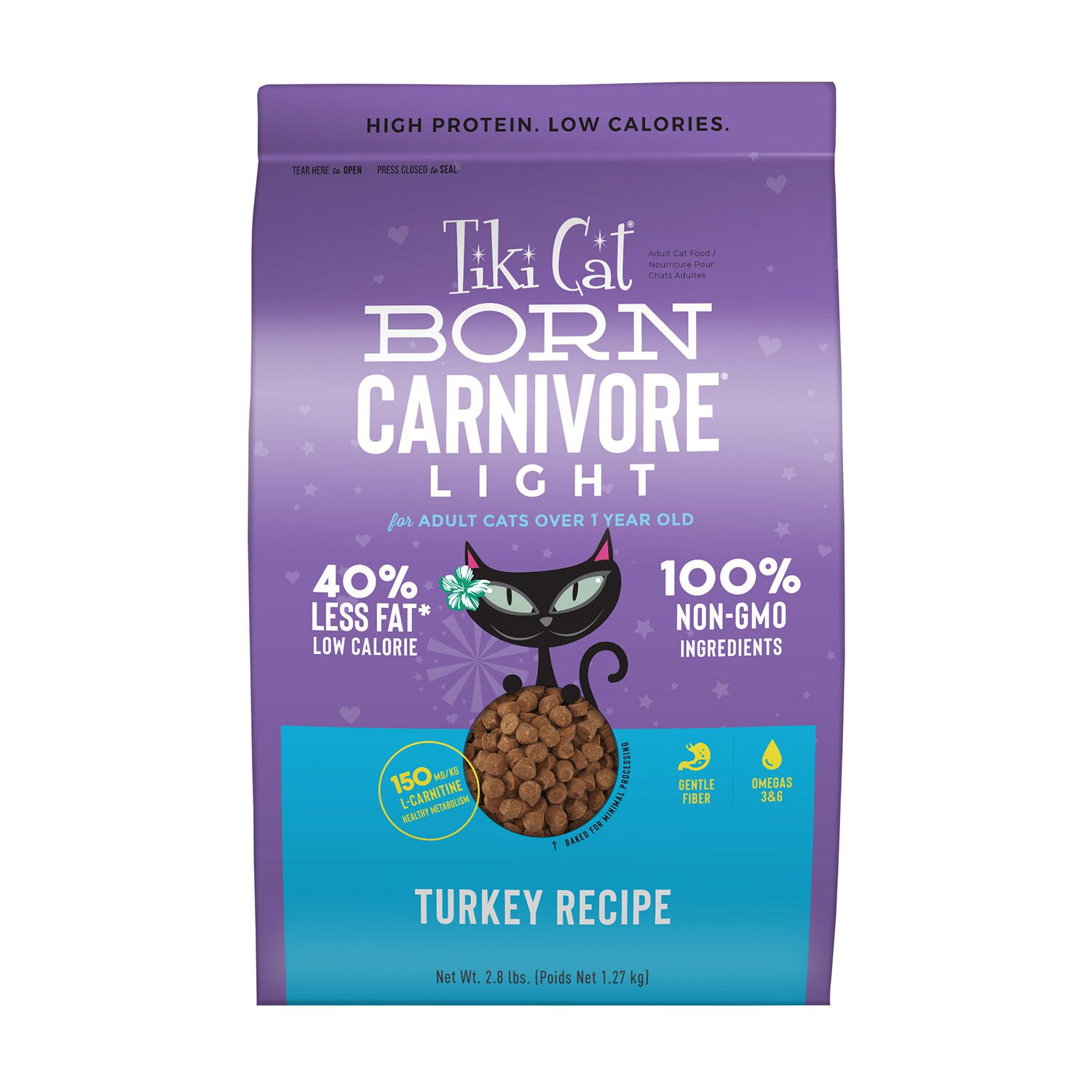 Tiki Cat Born Carnivore Turkey & Peas Luau Light Cat Food