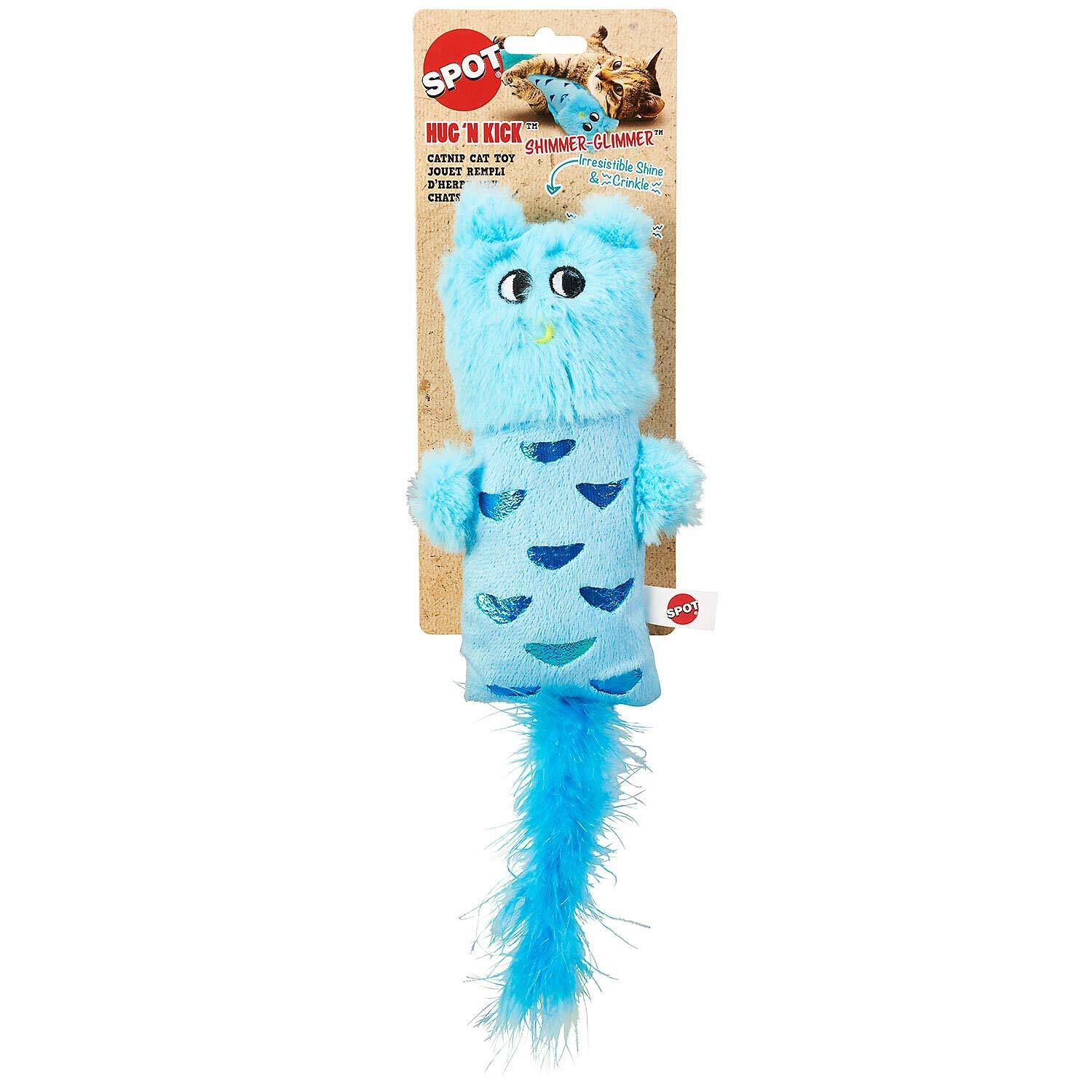Hug N Kick Shimmer Glimmer W/ Catnip Asst Cat Toy